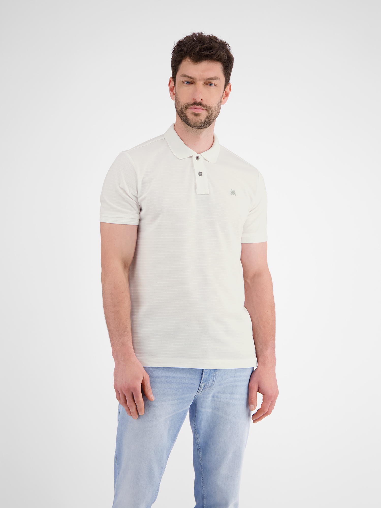 LERROS Poloshirt »LERROS Herren Poloshirt, tonal gestreift«
