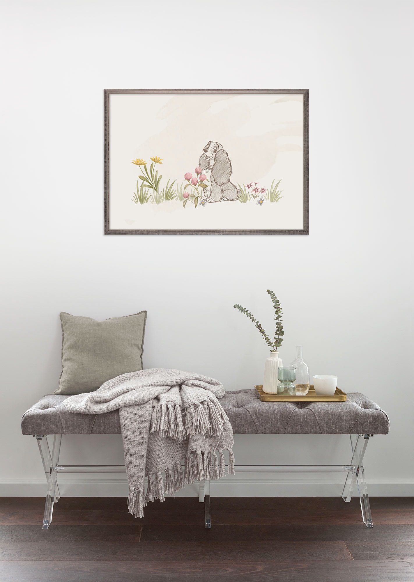 Image of Komar Wandbild "Like a Lady" Disney Set, 1 Stk. tlg. 40 x 30 cm (Breite x Höhe) - Kinderzimmer, Dekoration