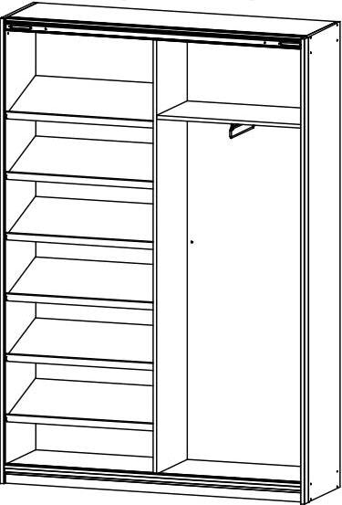 rauch Garderobenschrank »Minosa«, Breite 136 cm