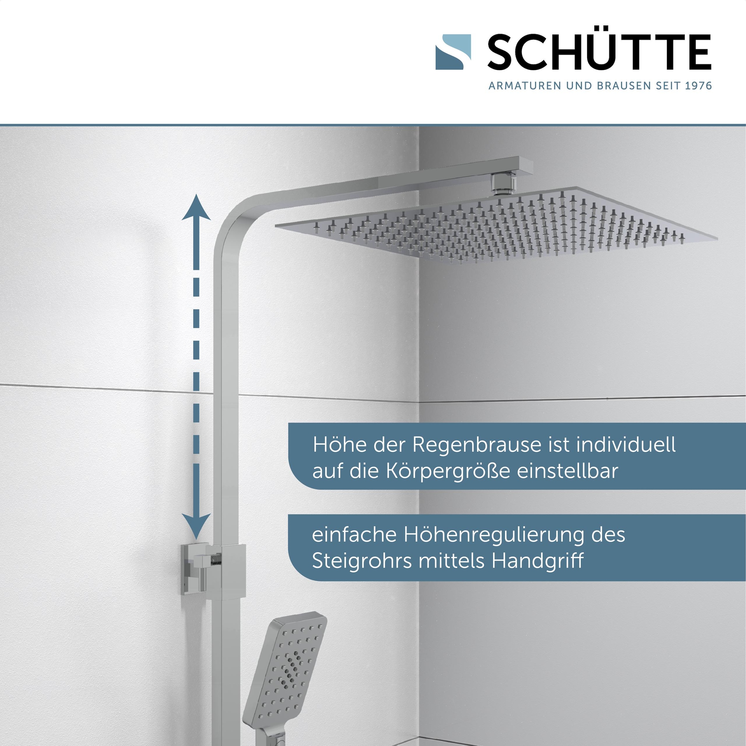 Schütte Garniture de douche »OCEAN« Sicherheitssperre, höhenverstellb., inkl. Glasablage, Antikalk