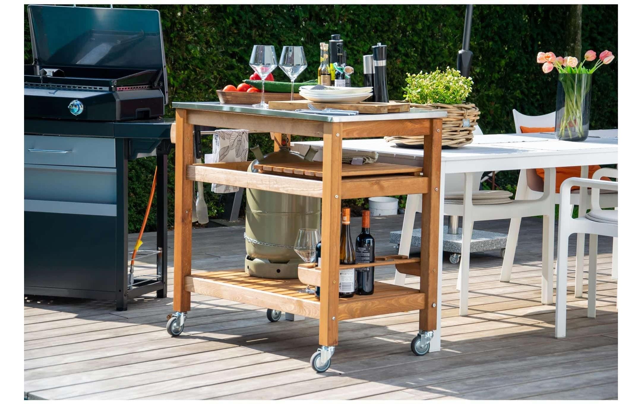 dobar Chariot à roulettes »Rollbarer Beistellwagen« Vielseitiger Multifunktionswagen