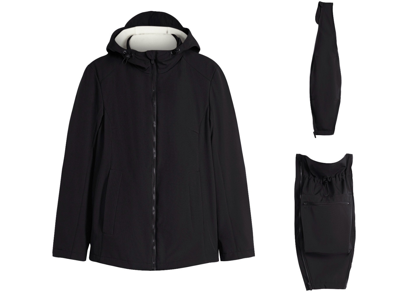 bonprix Umstandsjacke mit zwei Einsätzen für Schwangerschaft und Babytragen, Loose Fit