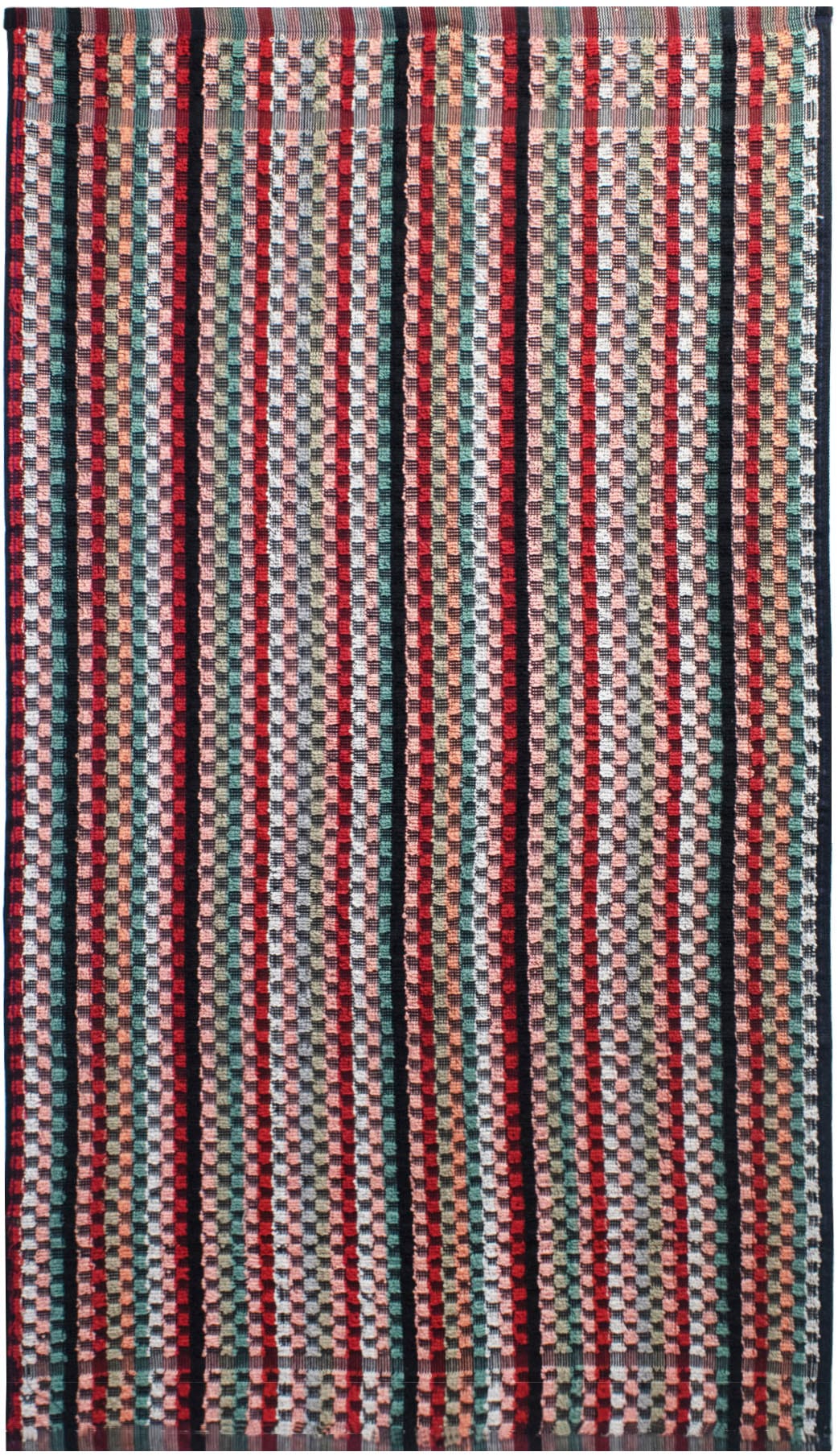 Image of Delindo Lifestyle Handtuch "Frottier Grubentuch, 50x90 cm" Multicolor kariert aus Baumwolle