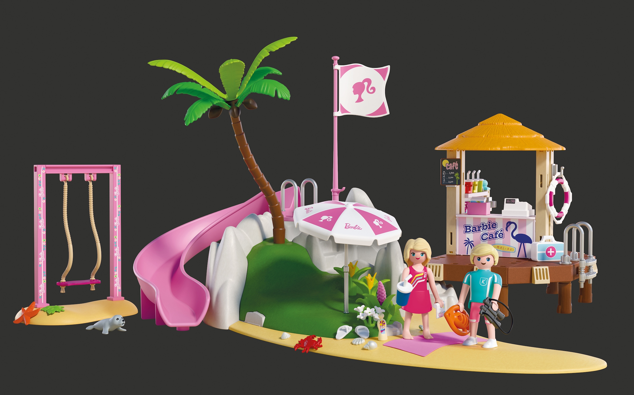Playmobil® Jeu de construction »PLAYMOBIL x Barbie™ Strand Café (72121), Barbie™« Made in Europe