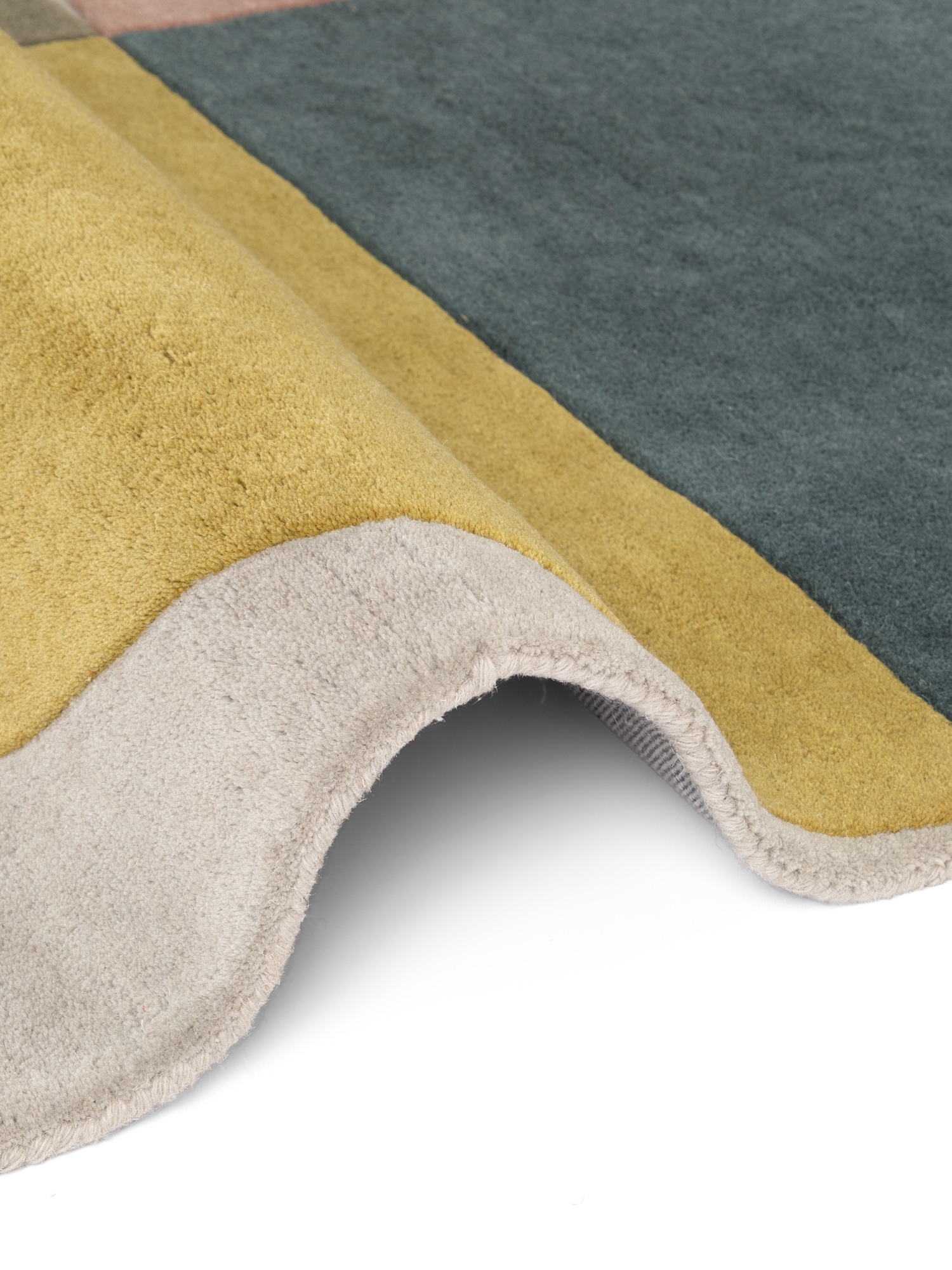 Ted Baker Tapis en laine »Savile« Rectangulaire 17 mm Höhe Laine, tapis naturel, fait main, salon, chambre à coucher, coloré