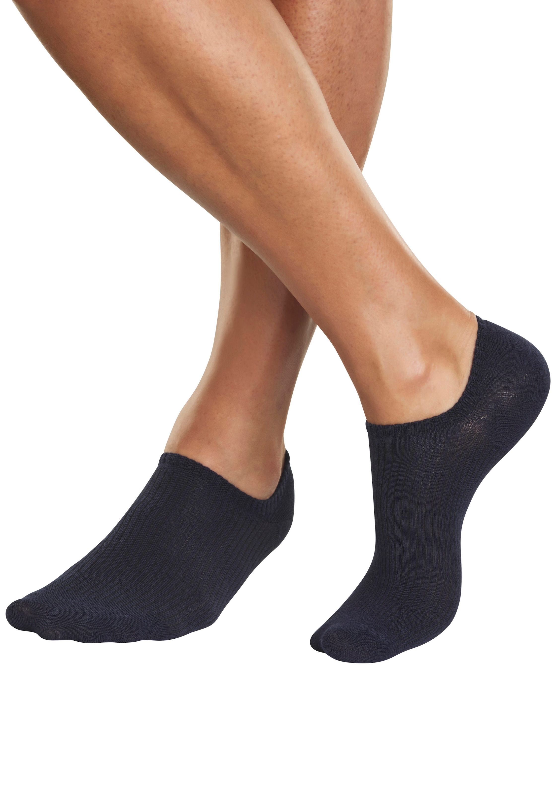 H.I.S Chaussettes de baskets Paquet, 7 Couple tlg. invisible und gerippt