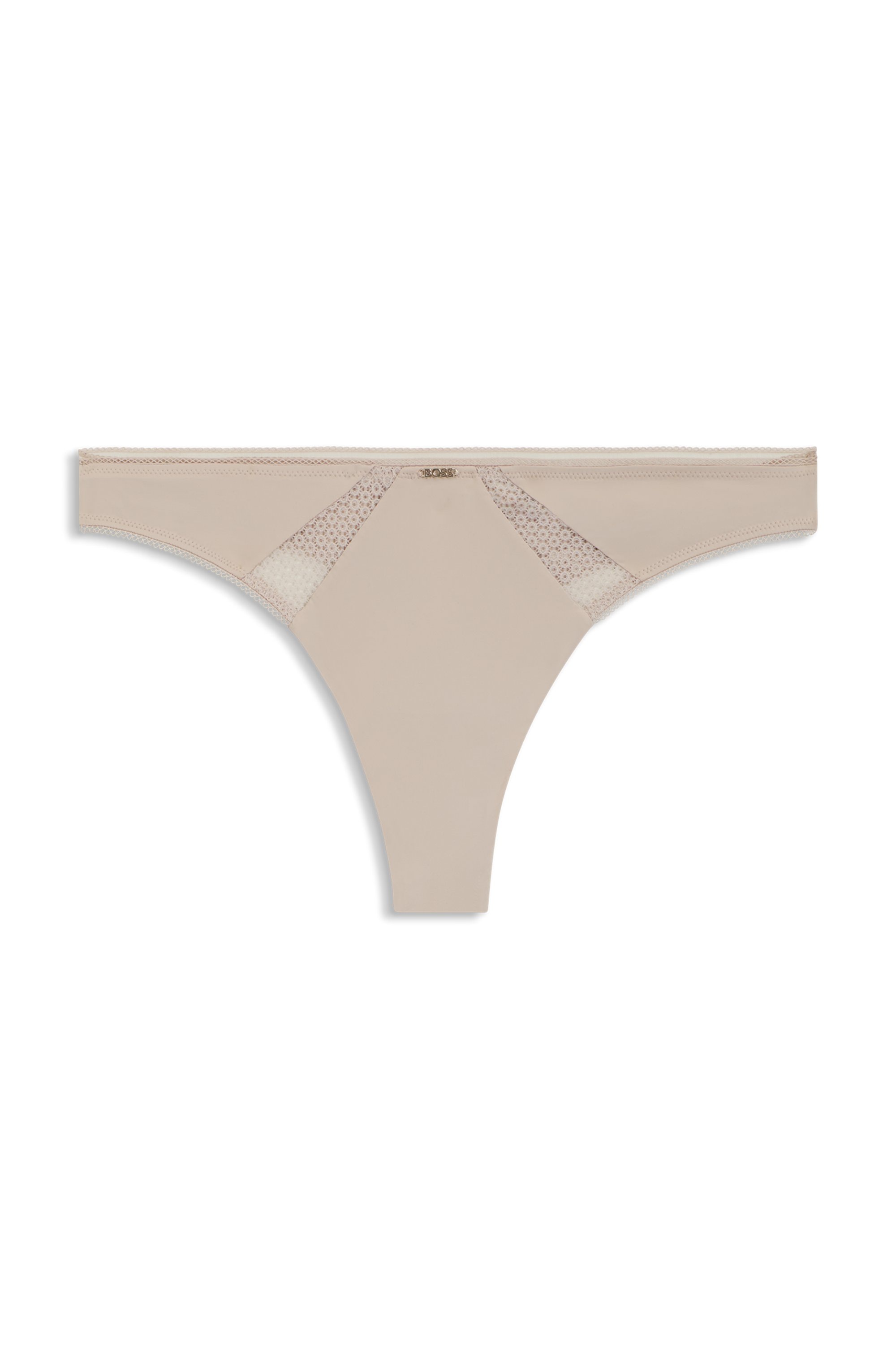 BOSS String »Pure« Coupe près du corps, avec insert en dentelle