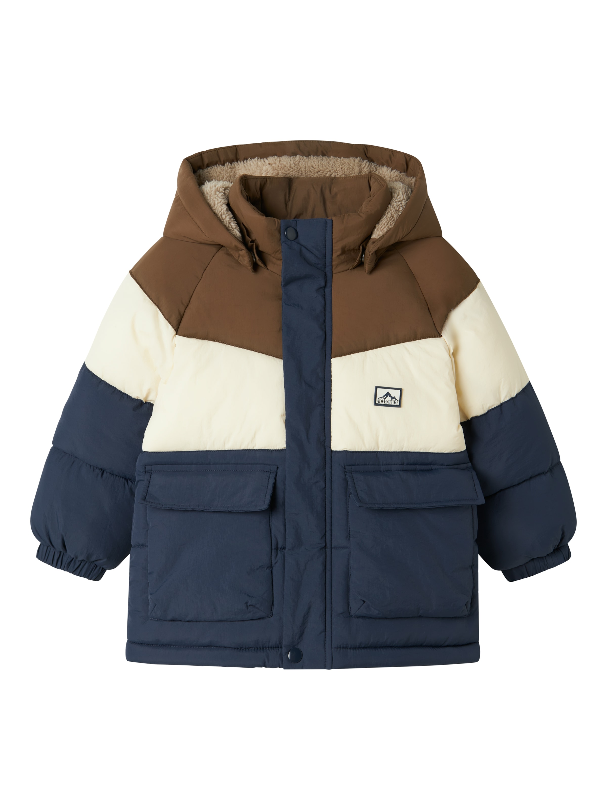 Name It Steppjacke »NMMMELBOURNE PUFFER JACKET BLOCK«, mit Kapuze