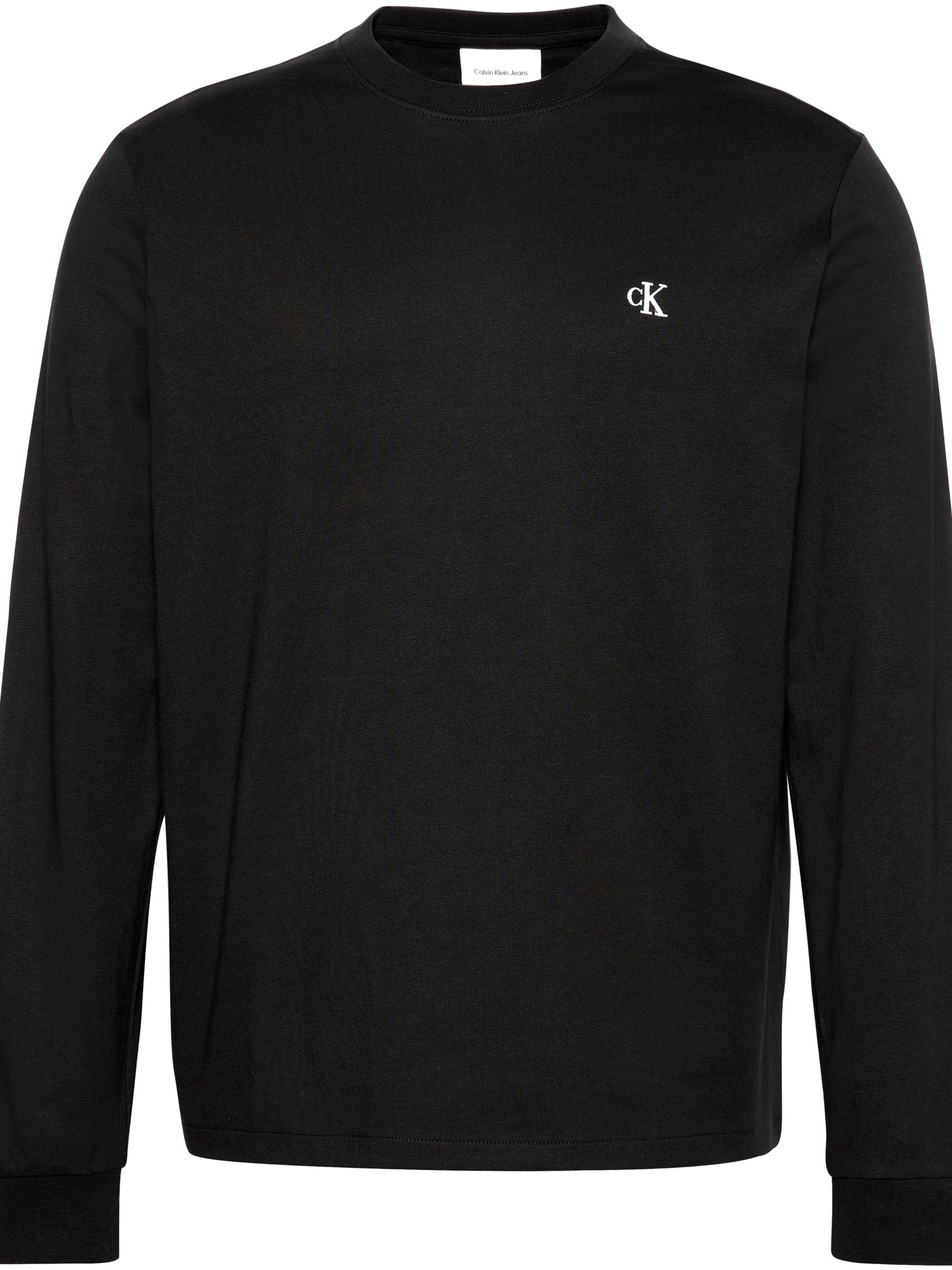 Calvin Klein Jeans Langarmshirt »LS EASY MONOGRAM TEE« Mit Rundhalsausschnitt, regular fit