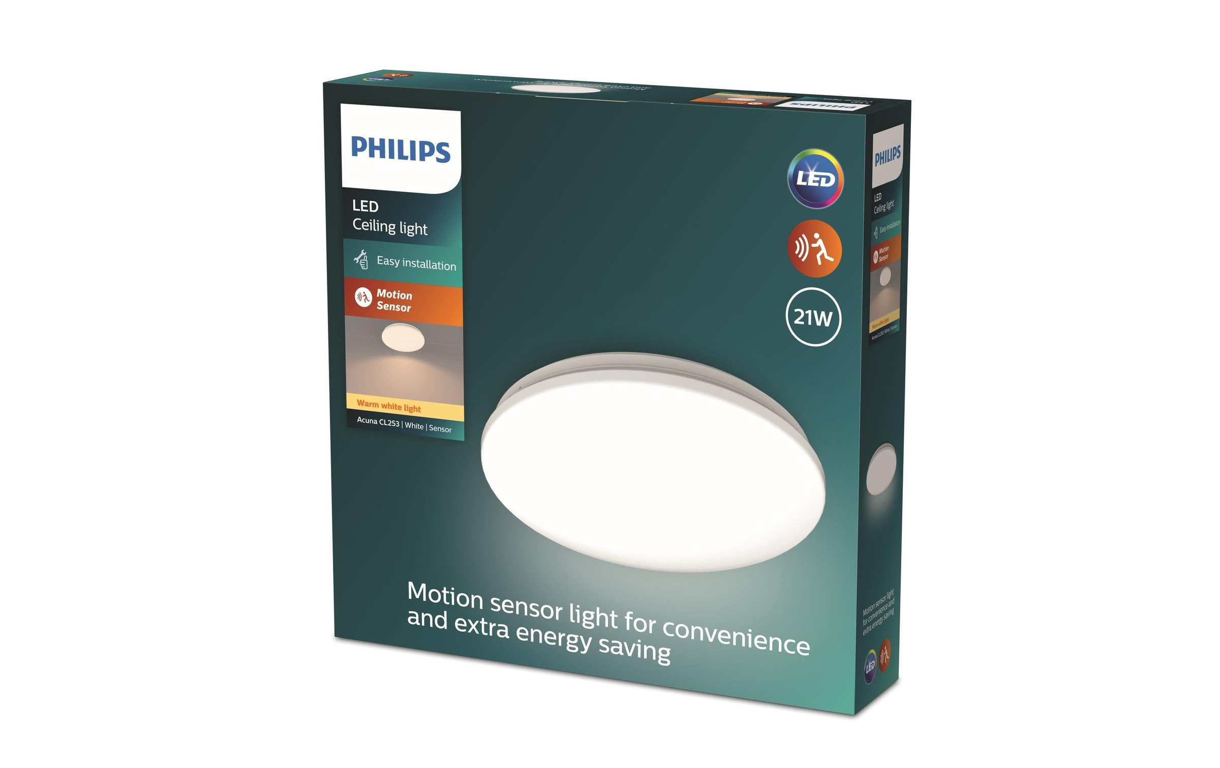 Philips LED Deckenleuchte »Acuna mit Sensor 2700K, 2500 Lumen«, 1 flammig