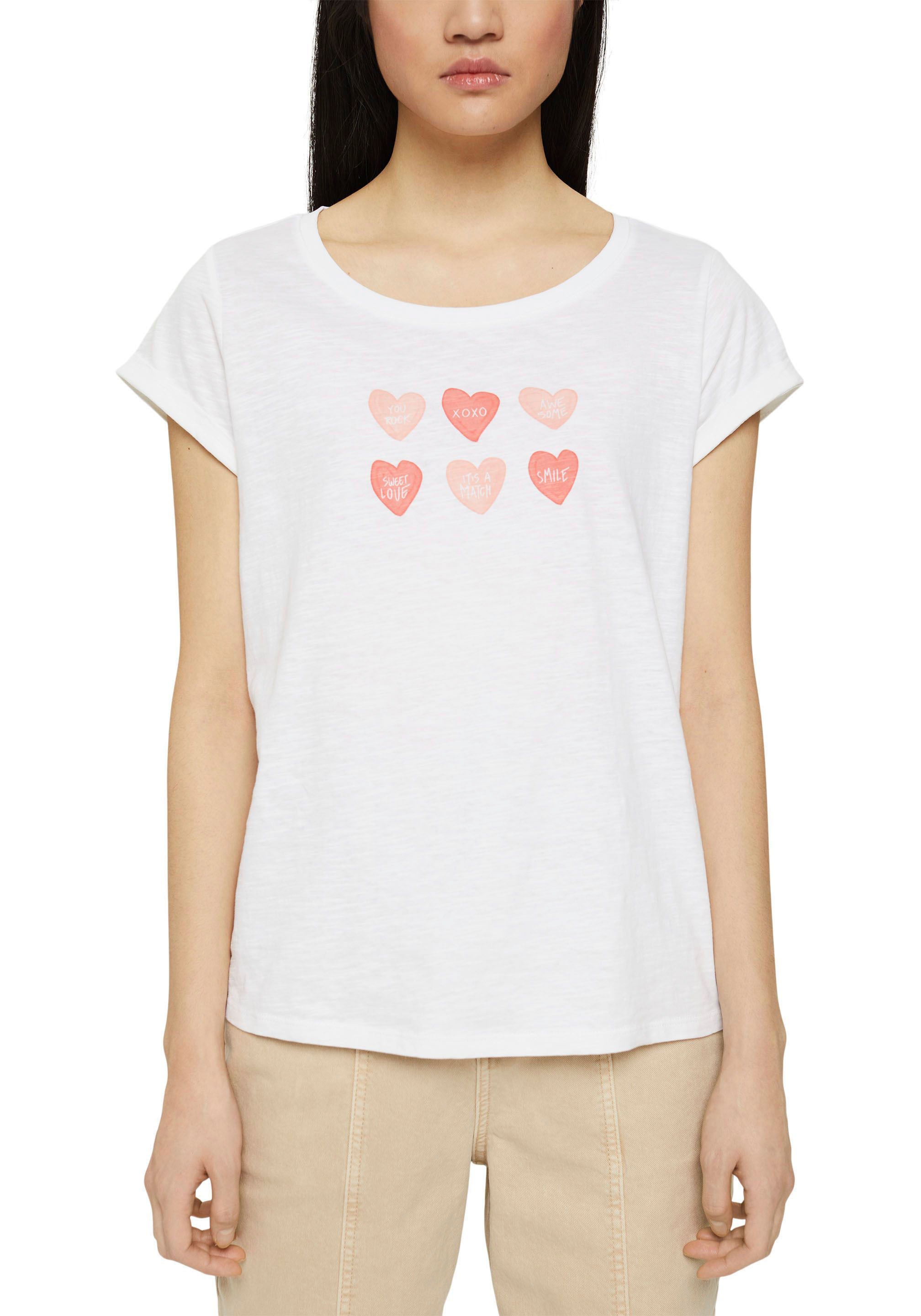 Image of edc by Esprit T-Shirt, mit Front-Print bei Ackermann Versand Schweiz