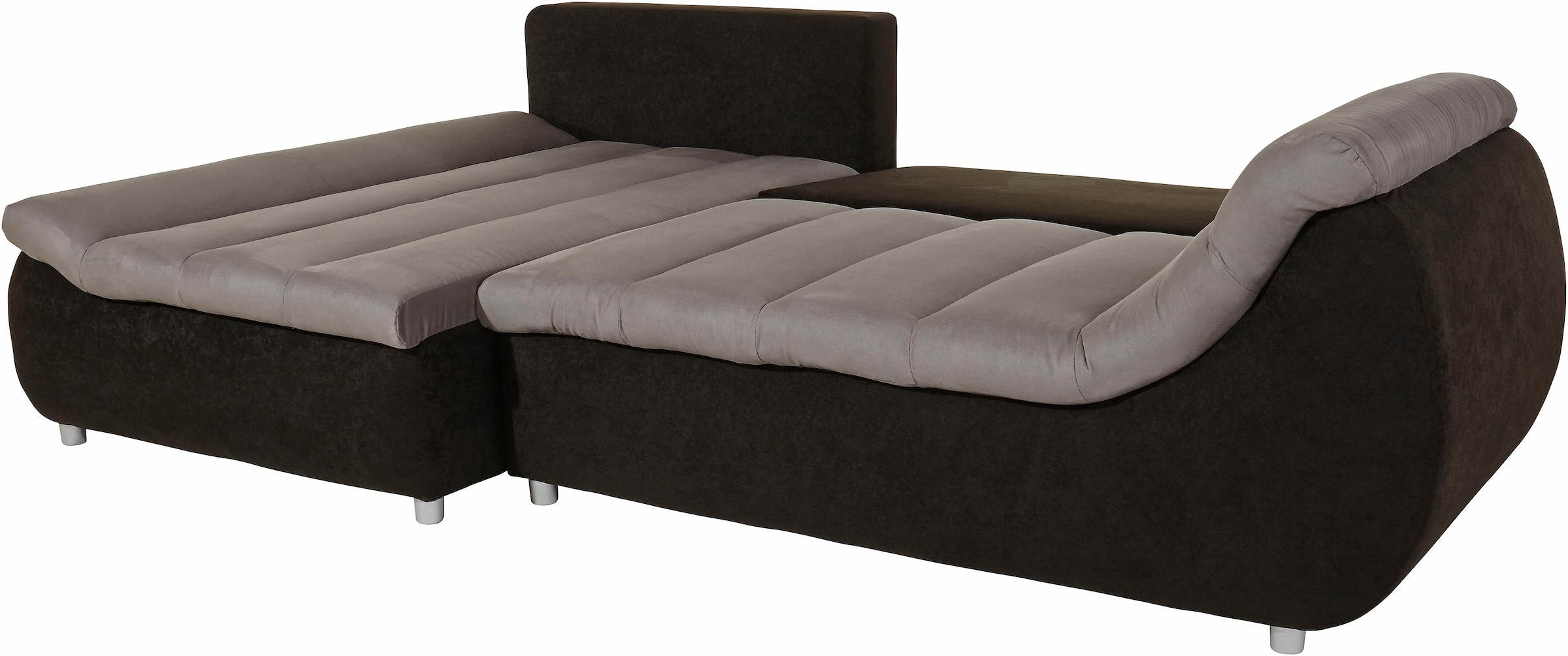 Home affaire Canapé d'angle »Imolla modern, Breite 270cm, bequem, aktuelle Steppung im Sitz, L-Form« inkl. Bettfunktion und Bettkasten