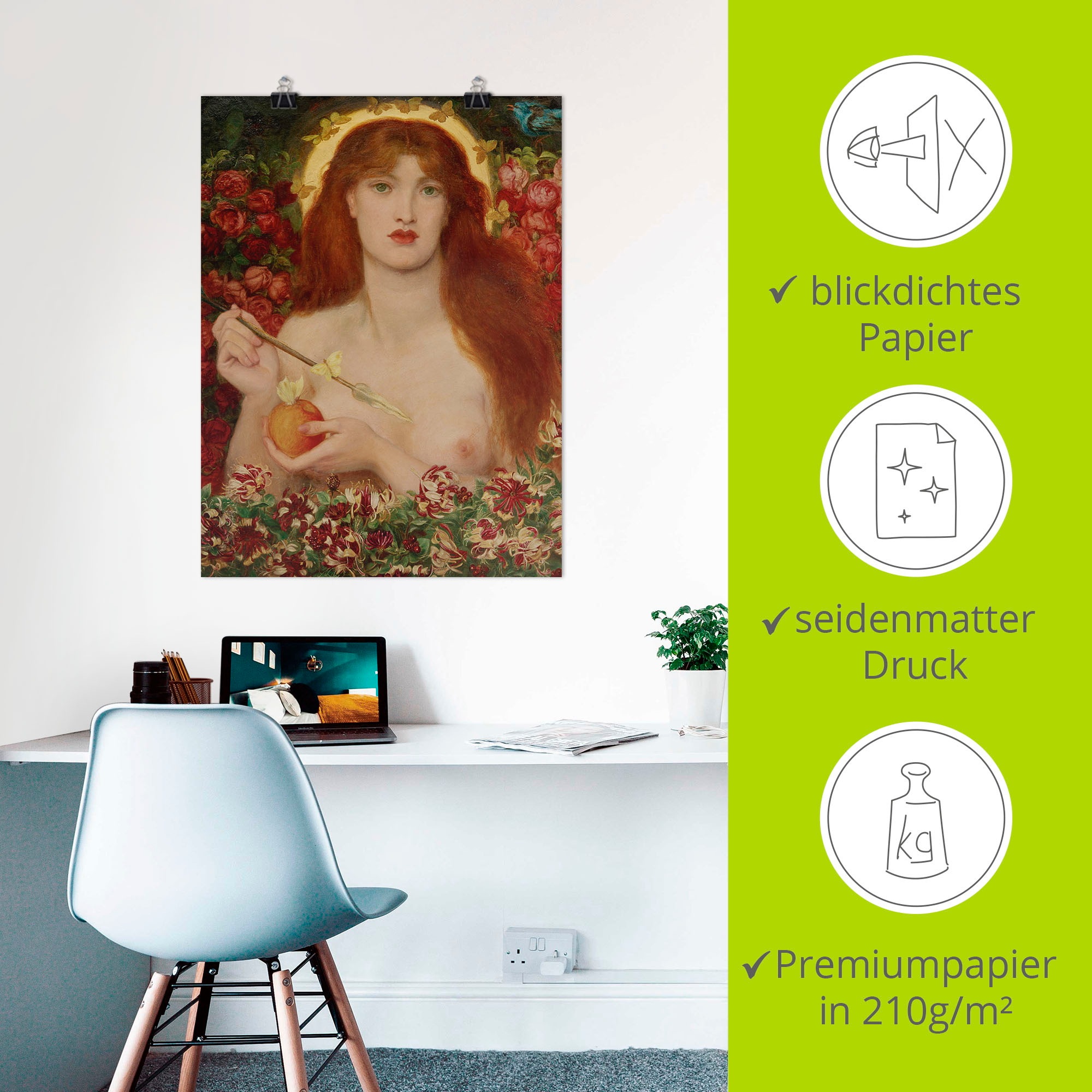 Artland Kunstdruck »Venus Verticordia«, Gottes Bilder, (1 St.), als Alubild, Leinwandbild, Wandaufkleber oder Poster in versch. Grössen