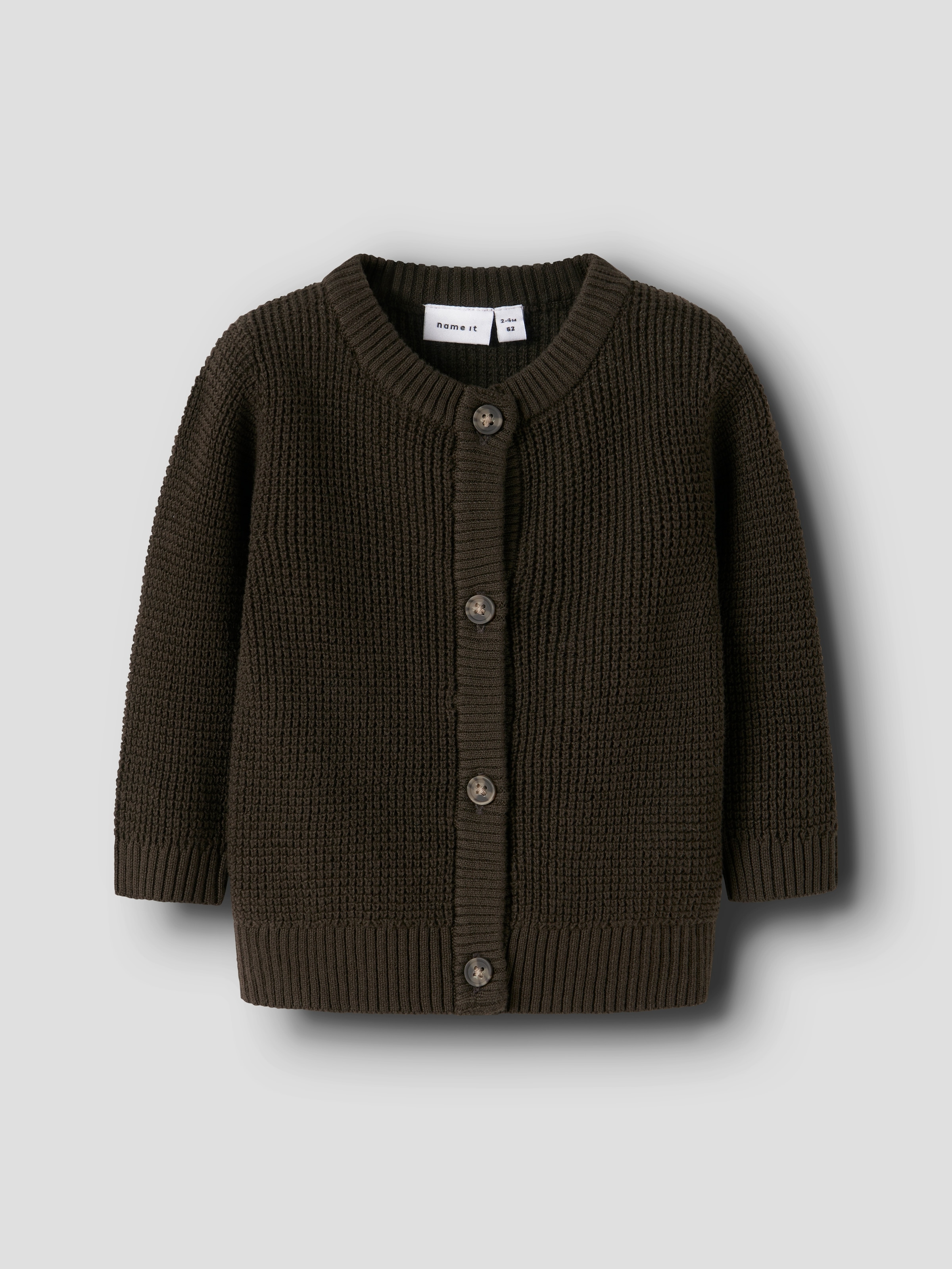 Image of Name It Strickjacke "NBNBUBBA LS KNIT CARD NOOS" in dezent strukturierter Qualität