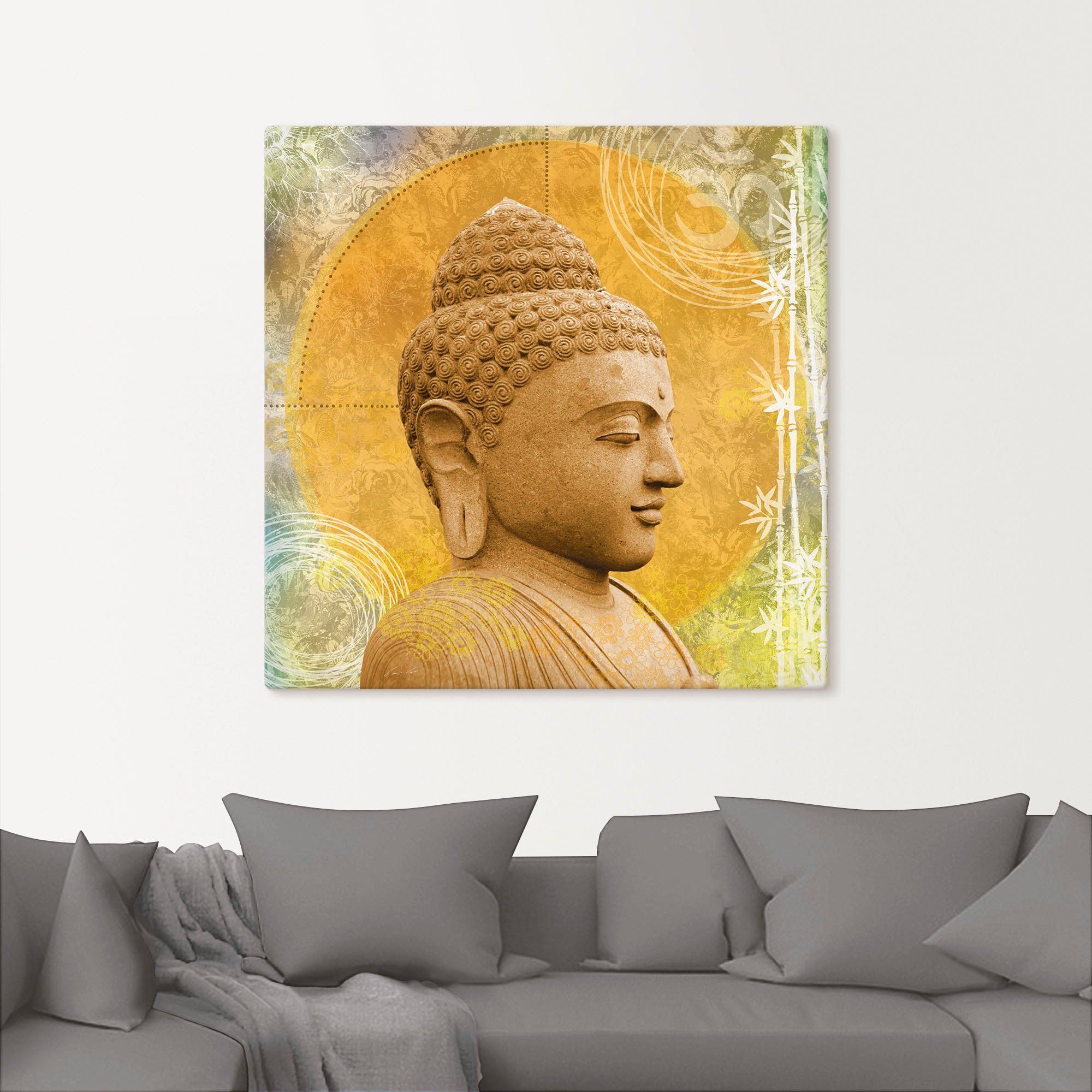 Artland Wandbild »Buddha II«, Spa, (1 St.), als Alubild, Outdoorbild, Leinwandbild, Wandaufkleber, versch. Grössen