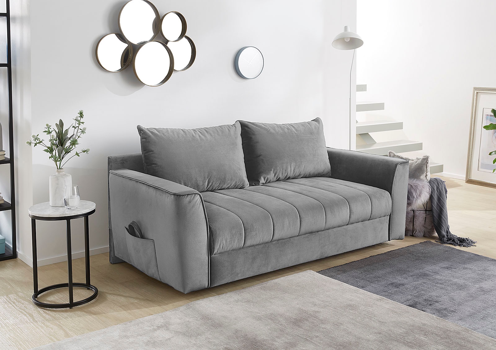 Image of Jockenhöfer Gruppe Schlafsofa "Rick, B: 188 cm, Liegefl. 86x200 cm" mit Bettfunktion, Bettkasten & seitl. Tasche