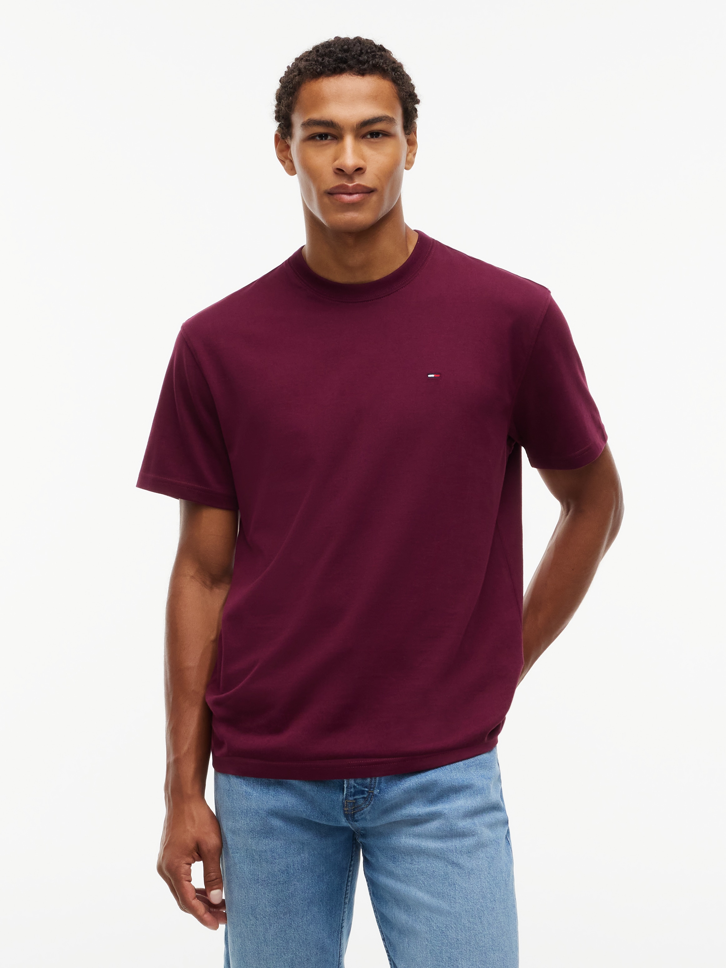 Image of Tommy Jeans T-Shirt "RELAX FLAG TEE" Relaxed fit mit Rundhalsausschnitt