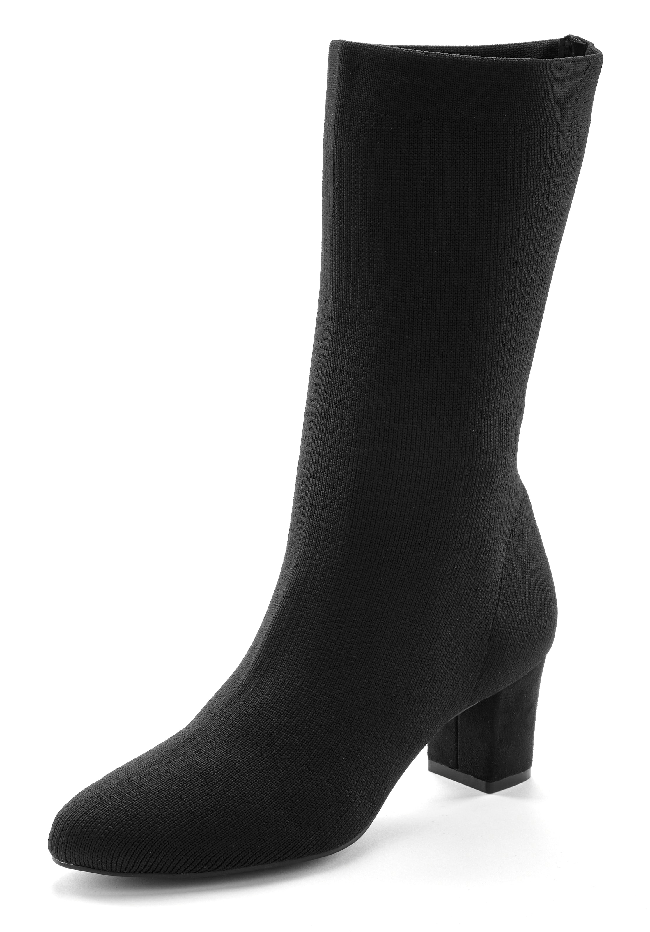 LASCANA Stiefelette »Sock-Boot, Schlupf-Stiefel, Ankle Boots«, aus elastischem Material