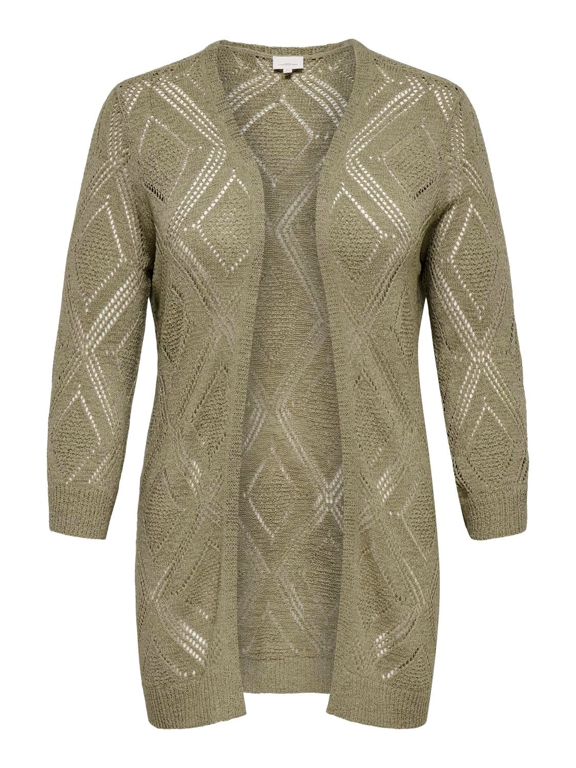 ONLY CARMAKOMA Veste en tricot »CARPAMELA 4/5 OPEN CARDIGAN KNT«