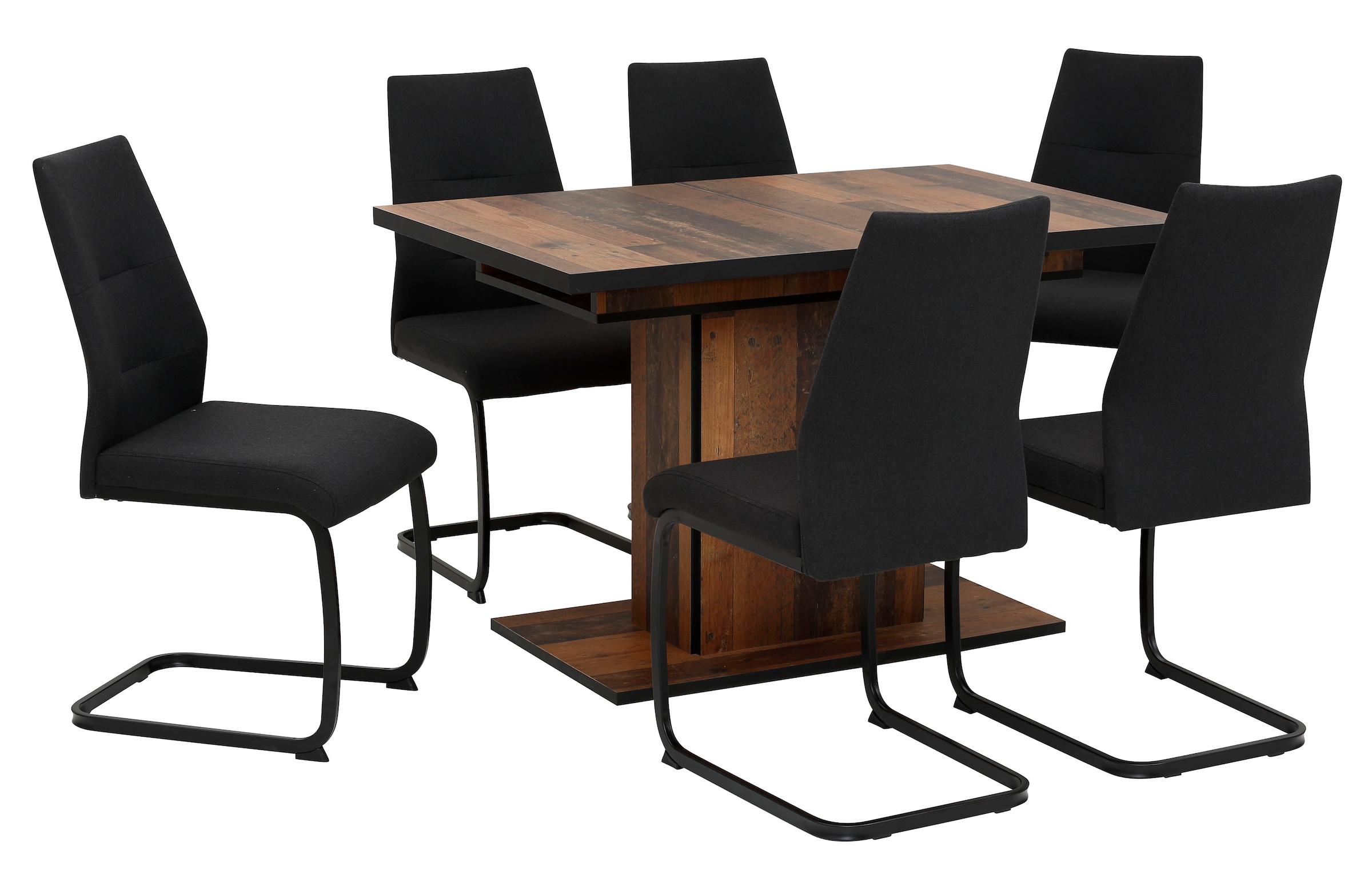 HELA Essgruppe »Ariana«, (Set, 7 tlg., 1 Tisch / 6 Stühle), ausziehbar 120  -160 cm, Stuhlbezug Ökotex zertifiziert, waterfree günstig kaufen
