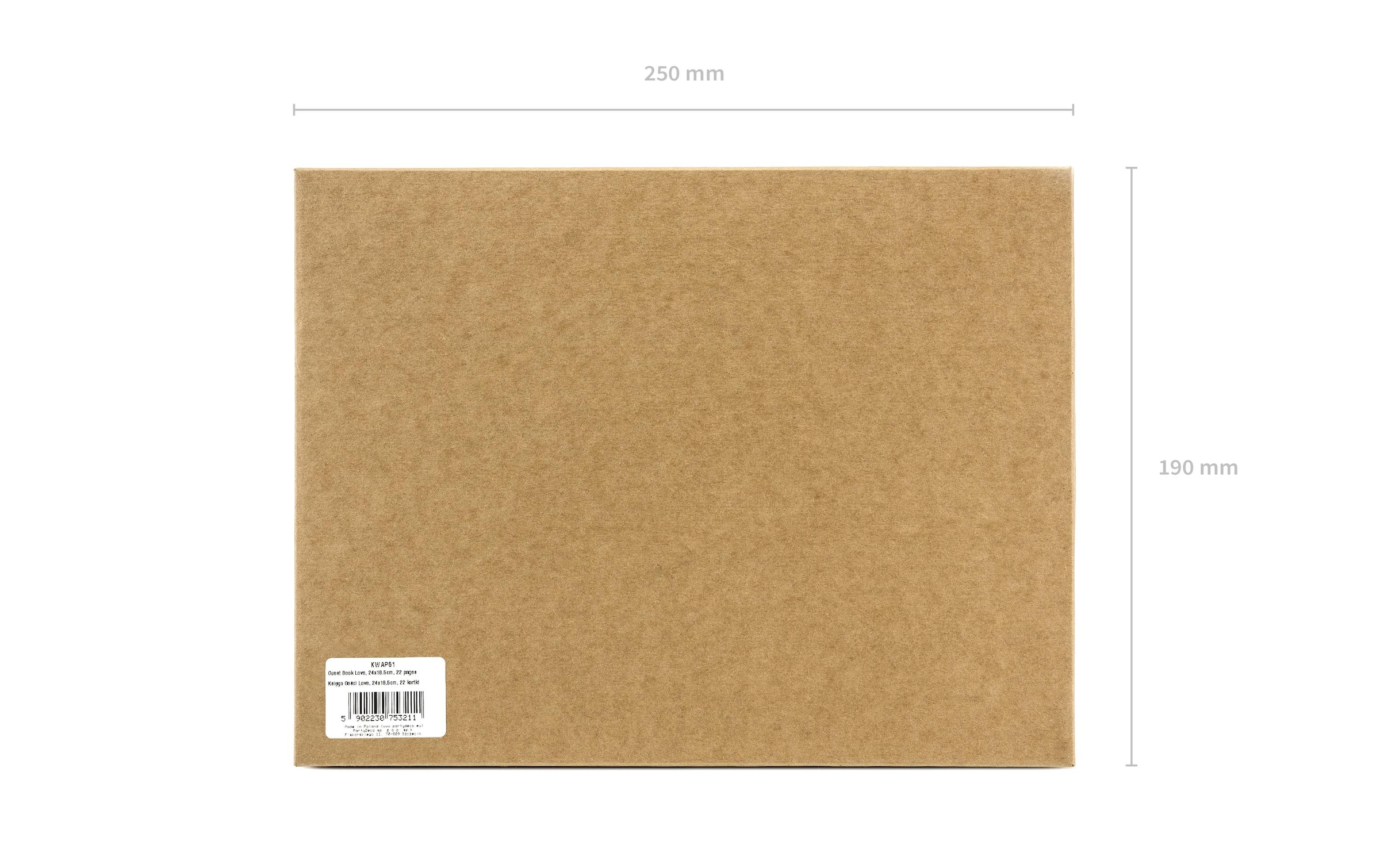 partydeco Notizbuch »Gästebuch Love«