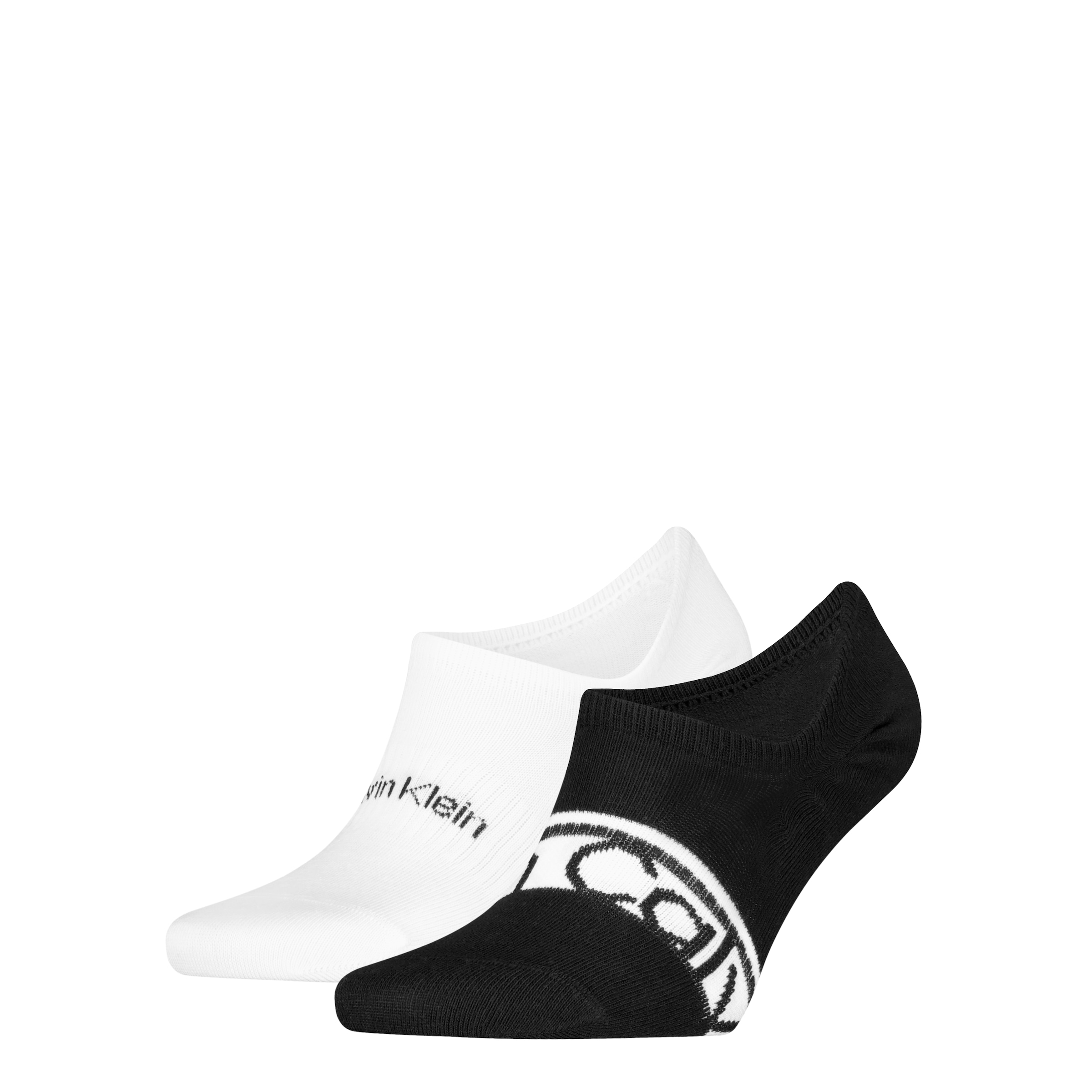 Calvin Klein Füsslinge »CK MEN FOOTIE HC LOGO STRIPE« 2 Paar,  Antirutsch Noppen im Fersenbereich, Cotton-Mix, elastisch