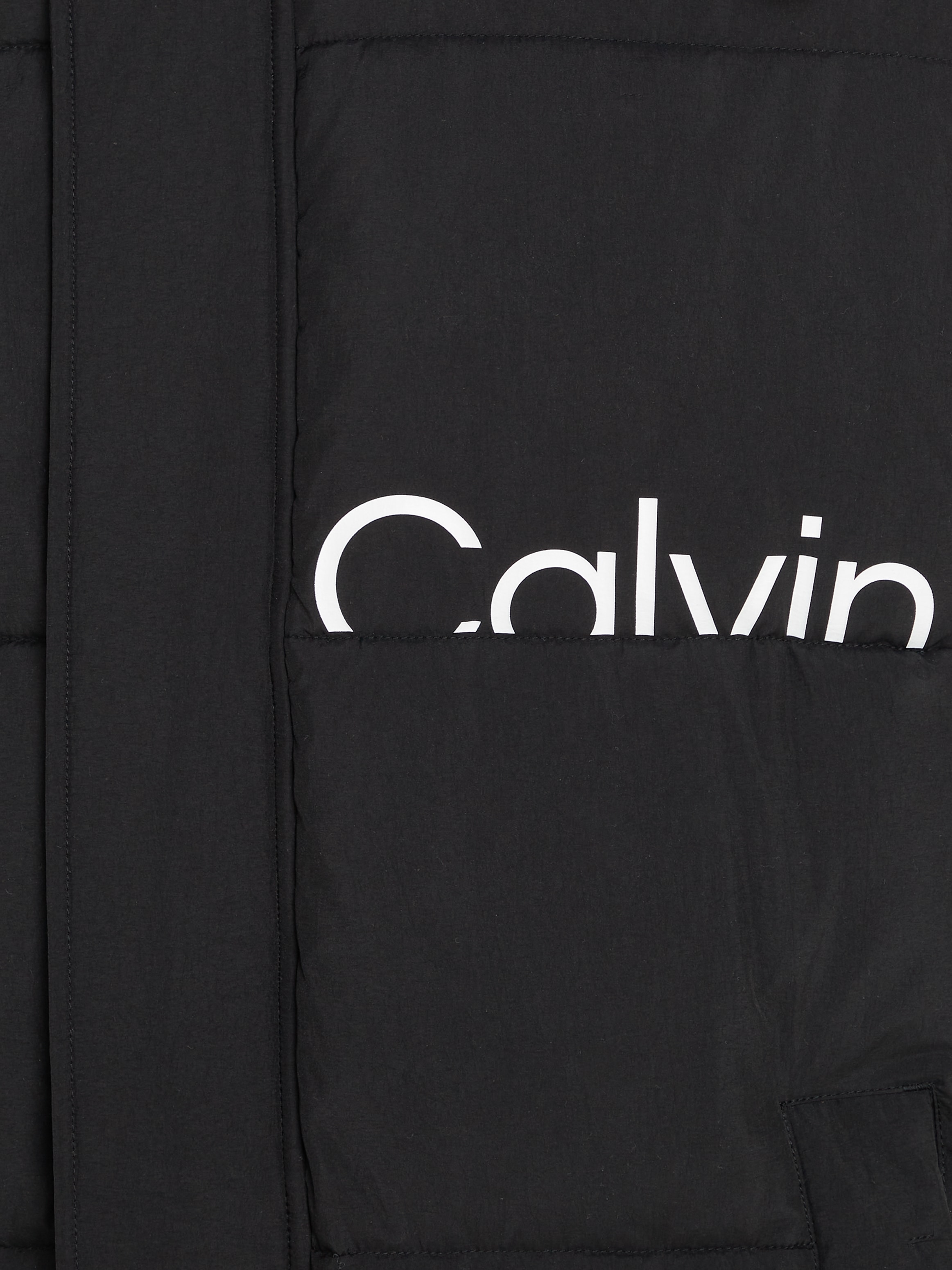 Calvin Klein Jeans Steppjacke »ESSENTIALS NON DOWN LONG PARKA«, mit Kapuze