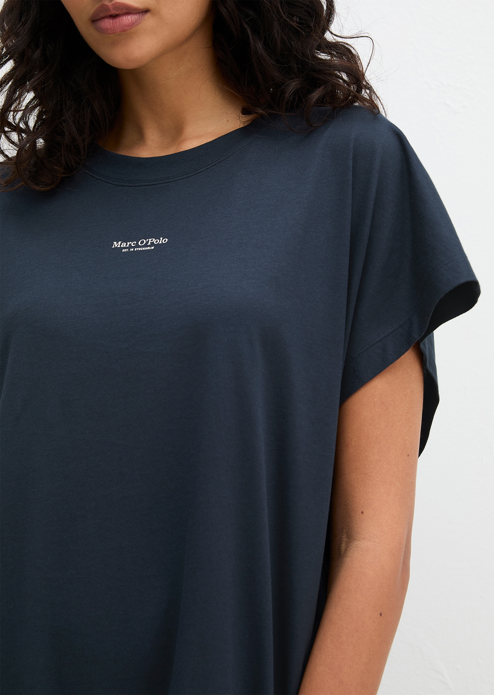 Marc O'Polo Chemise de nuit »Mix N Match Nightdress« mit kurzem Arm und Rundhalsausschnitt