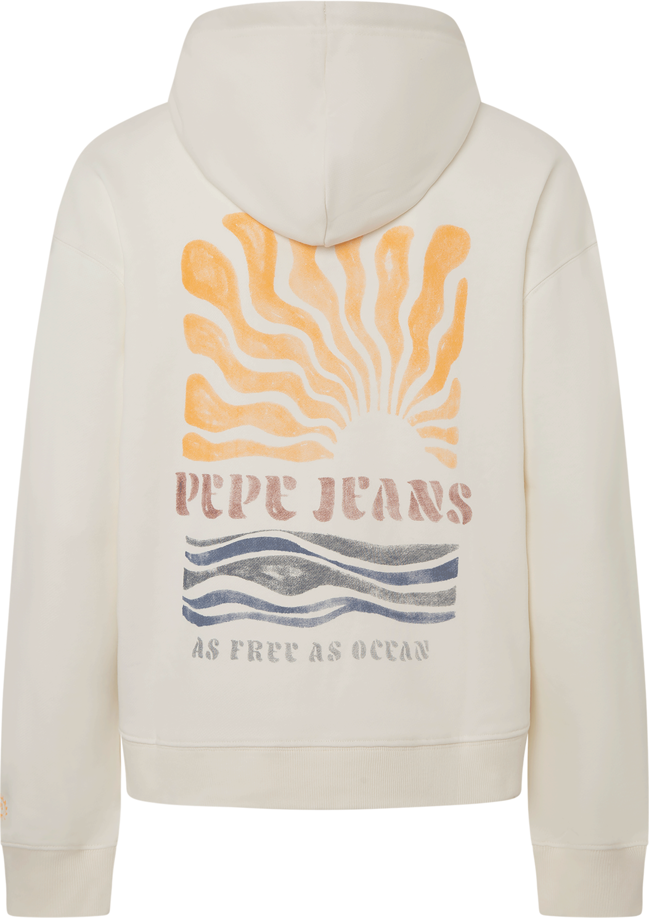 Pepe Jeans Sweatjacke »EDNA«, mit grossem coloriertem Rückenprint