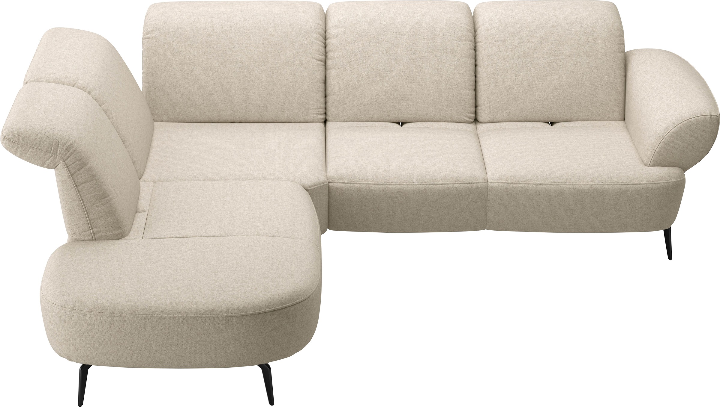 sit&more Ecksofa »Dance, L-Form, inkl. Sitztiefenverstellung«, inkl. Click&Seat, optional mit Kopfteilverstellung