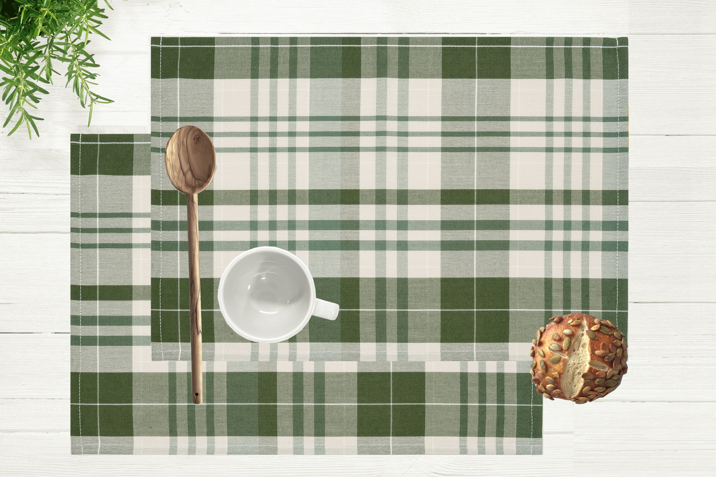 Image of GOODproduct Platzset "Candise" 45 x 30, Karomuster, weiche Haptik, Esszimmer, Wohnzimmer, Küche