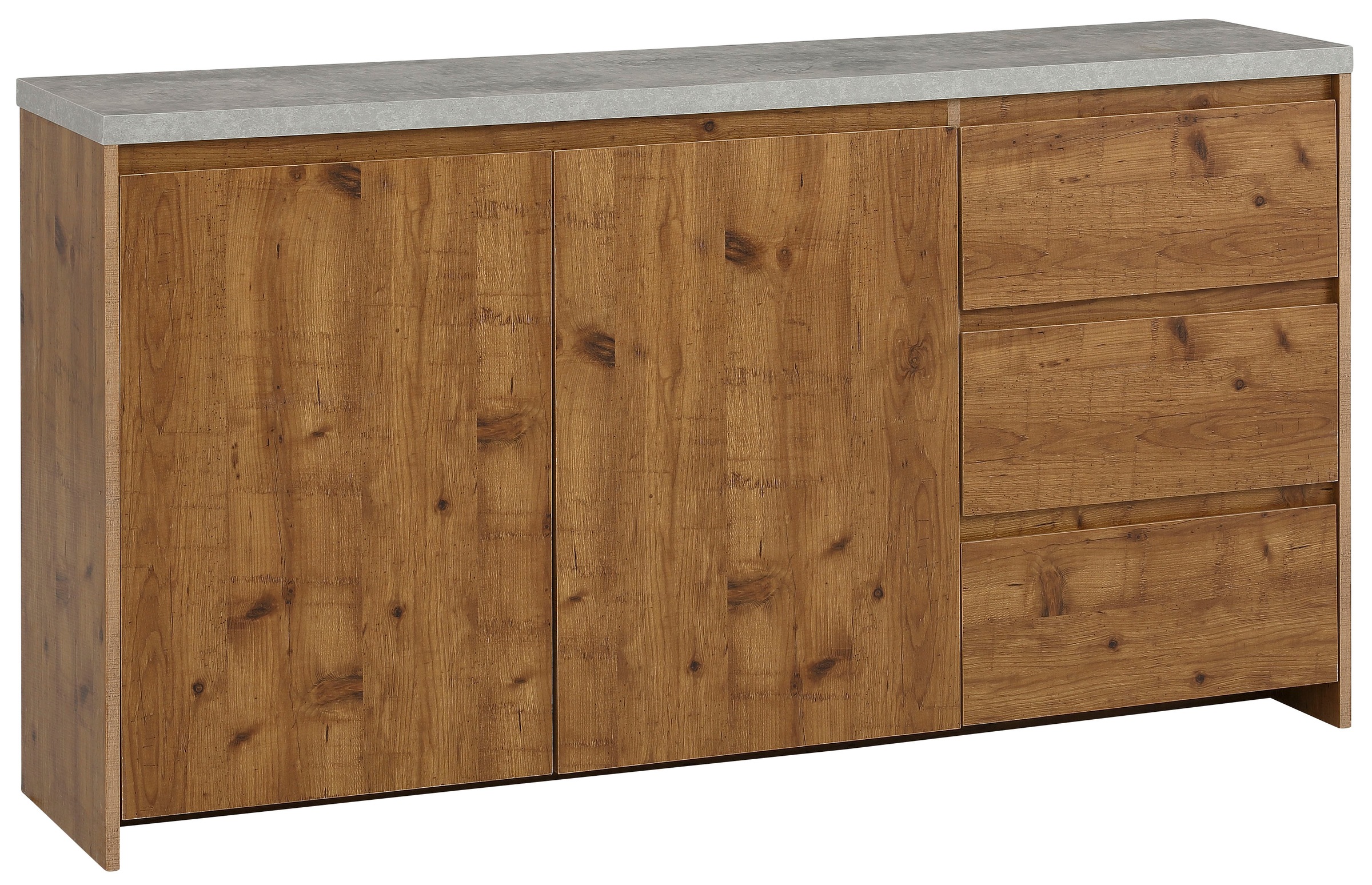 Home affaire Sideboard »Maribo«, im modernen Landhaus-Stil, mit schöner Betontopplatte, Breite 150 cm