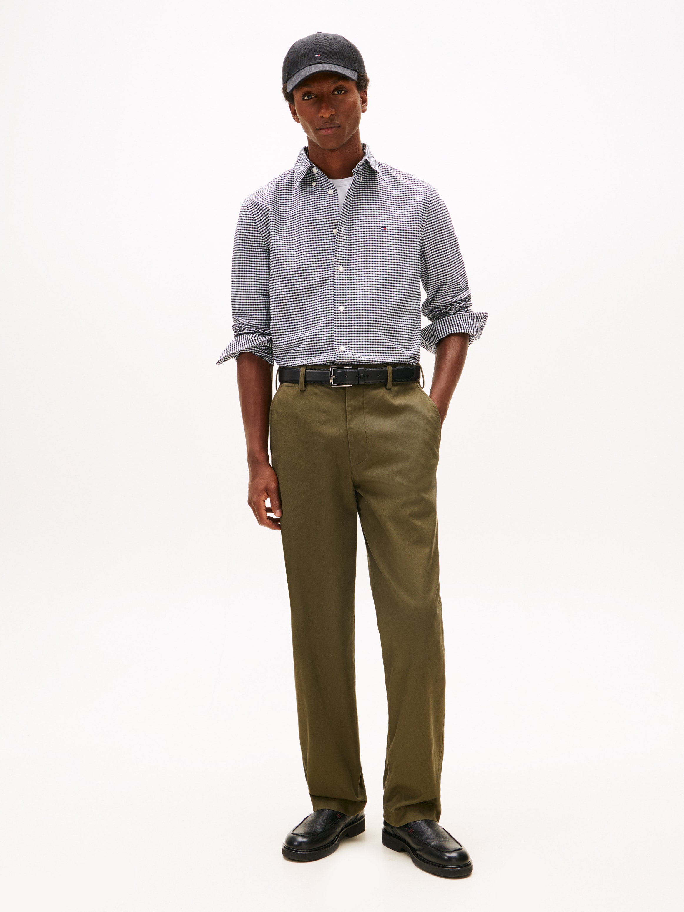 Tommy Hilfiger Chemise à manches longues »HERITAGE OXFORD GINGHAM« coupe régulière, col boutonné, à carreaux
