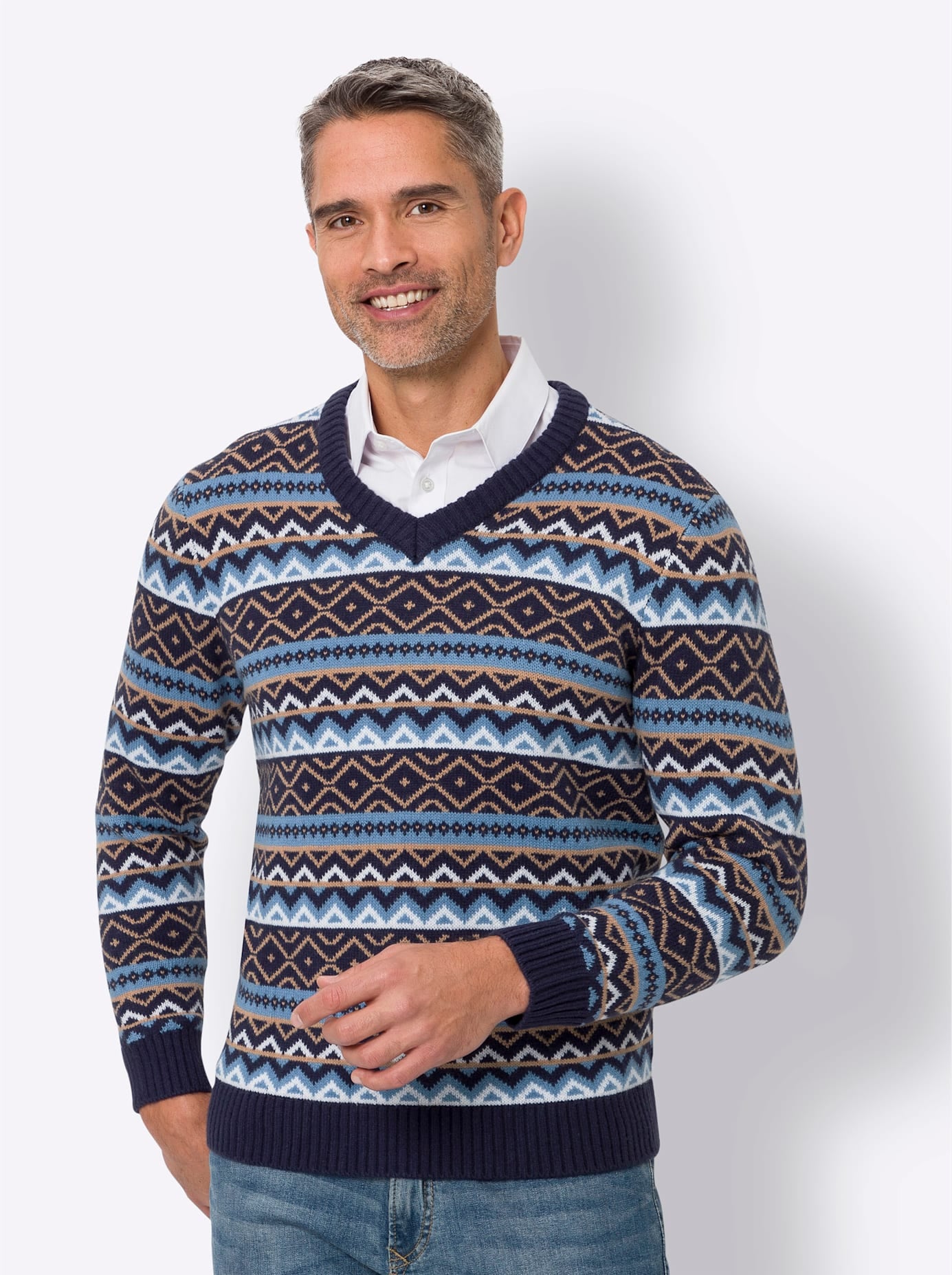 Classic V-Ausschnitt-Pullover »Pullover«