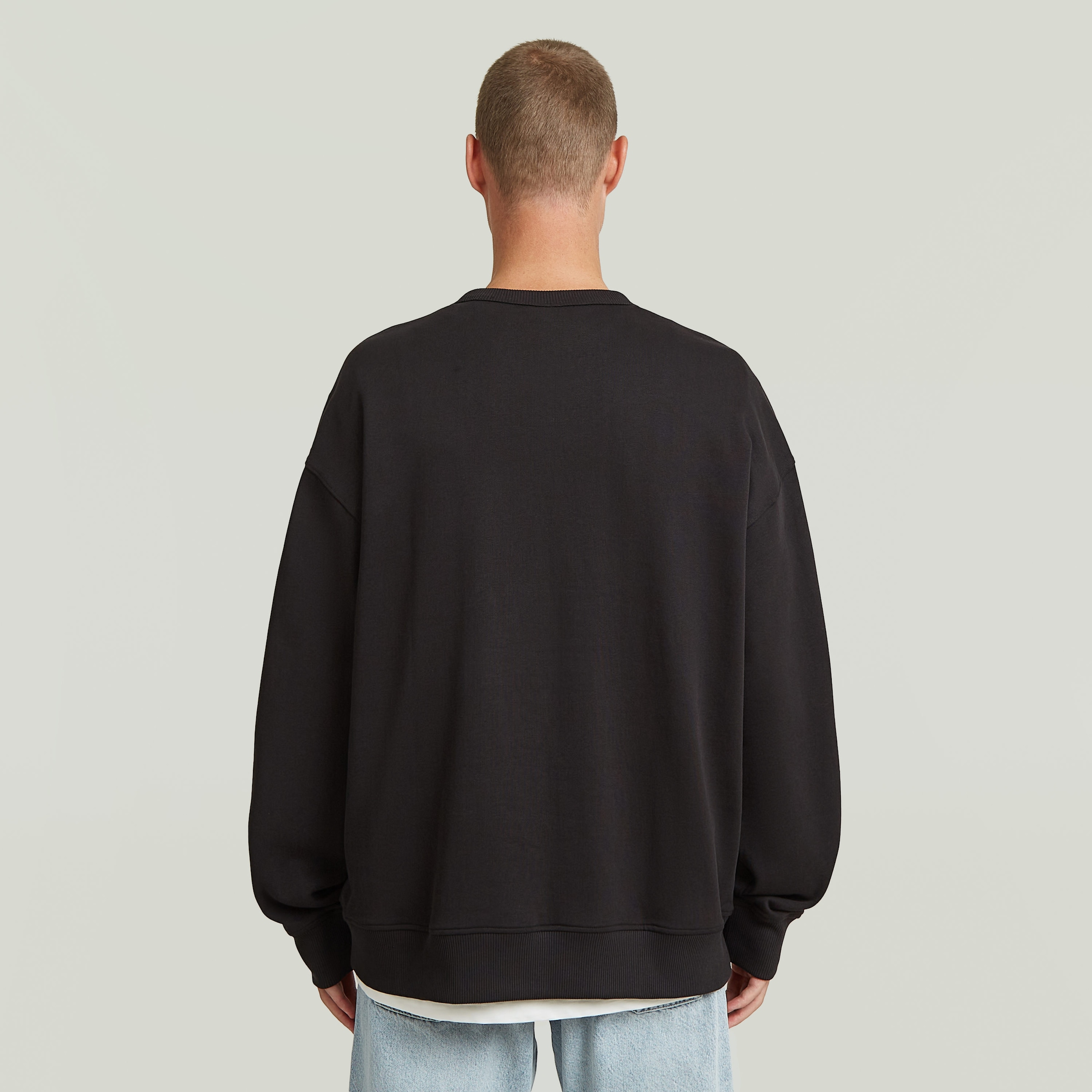 G-STAR Sweater »HB Badge«, im Relaxed Fit, Rundhalsform
