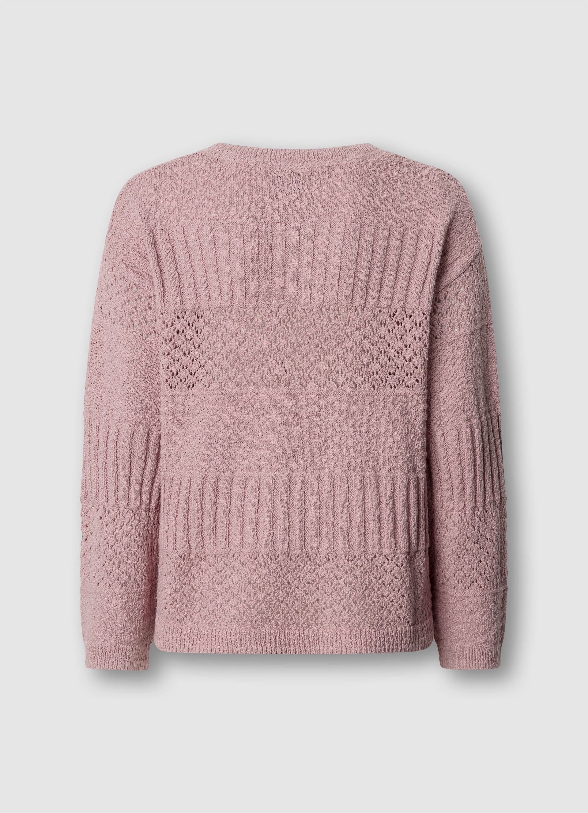 Pepe Jeans Pull en tricot »ALAYA« mélange de textures, coton pur