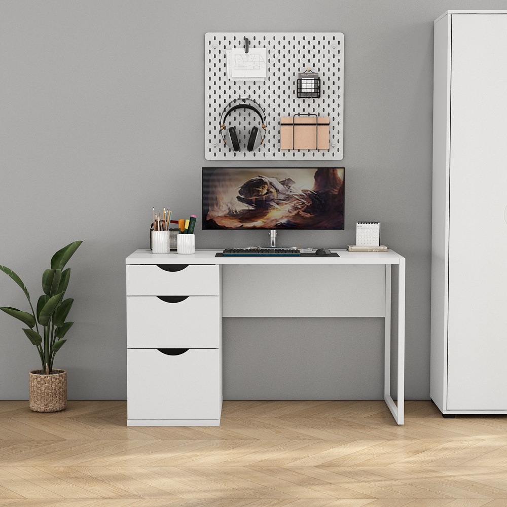 OTTO home Schreibtisch Set, mit Schubladen, im modernen skandinavischen Design, Breite 120 cm