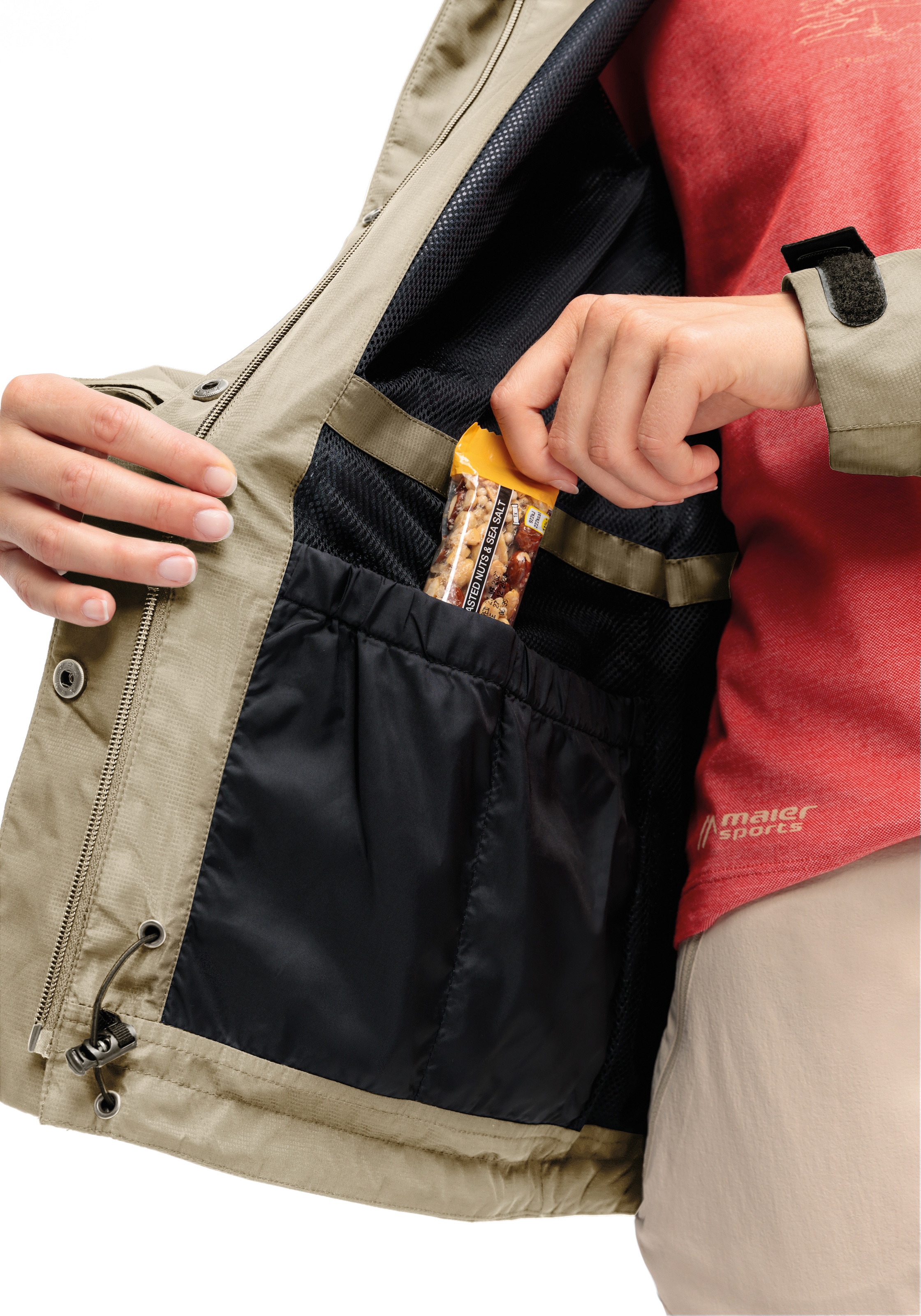 Maier Sports Outdoorjacke »Brocken Long W«, Damen Jacke wasserdicht, Funktionsjacke 2 Taschen aussen + Innentasche