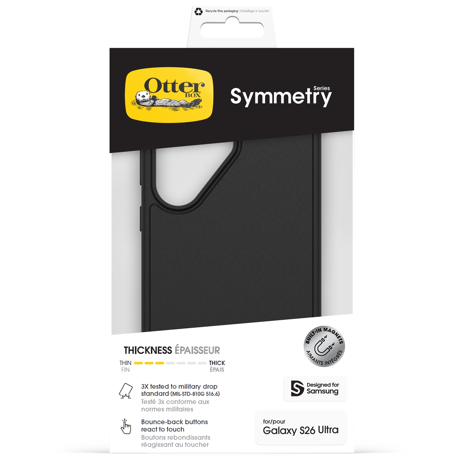 Otterbox Handyhülle »Symmetry Series für Samsung Galaxy S26 Ultra« Samsung Galaxy S26 Ultra Backcover, Schutzhülle, Handyschutzhülle, Case, Schutzcase, stossfest