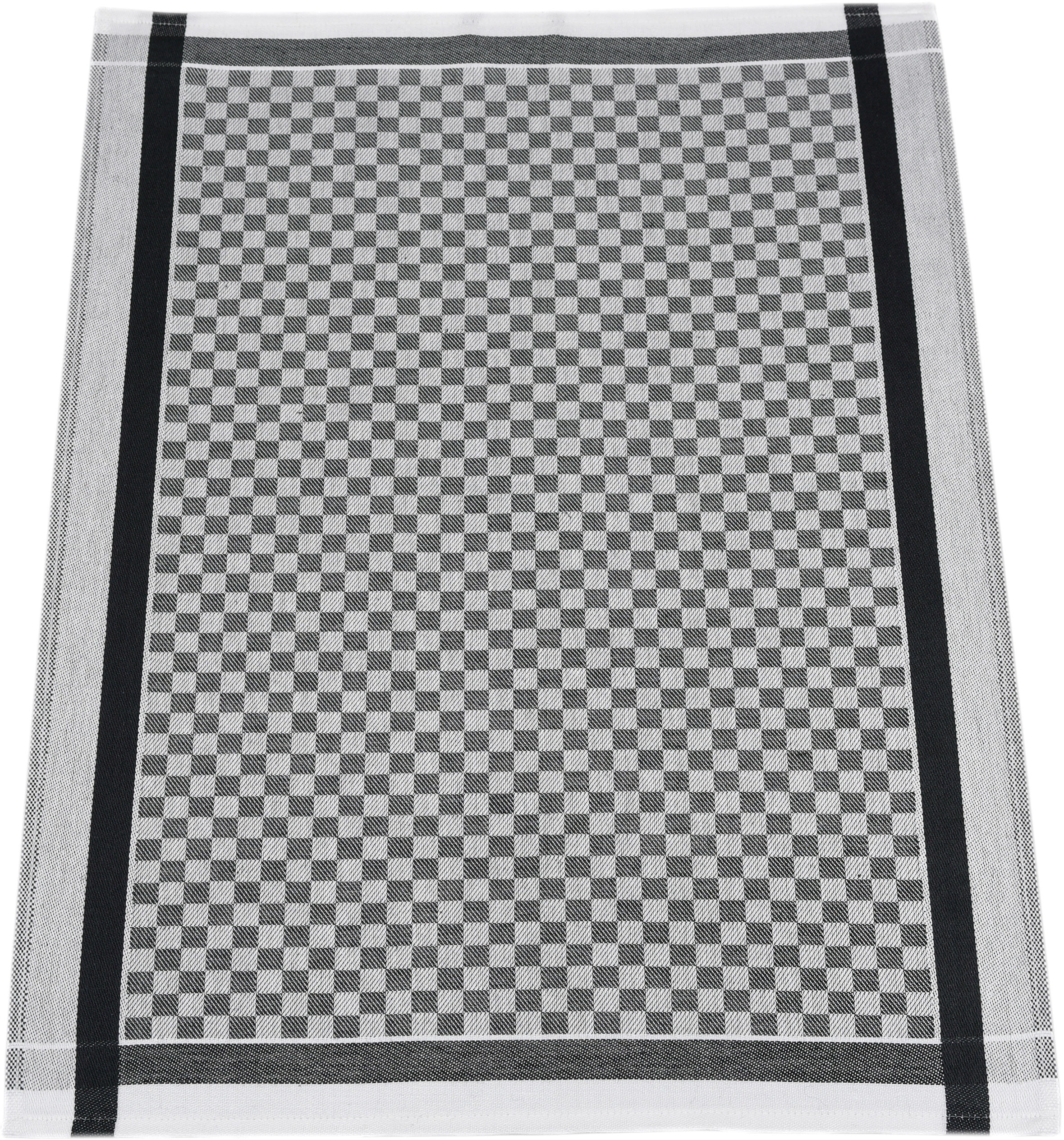ROSS Geschirrtuch »Exclusiv«, (Set, 3 tlg.), 1x Küchen-Frottiertuch (Streifen) und 2 Geschirrtücher (Karodesign)