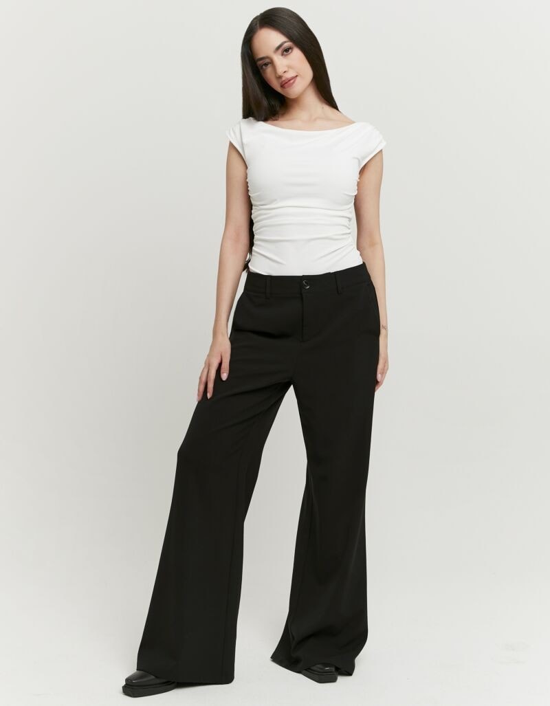 Tally Weijl 5-Pocket-Hose »SPAPETOLLA«  bequem mit Viskose-Anteil, weitem Beinverlauf und mittlerer Leibhöhe