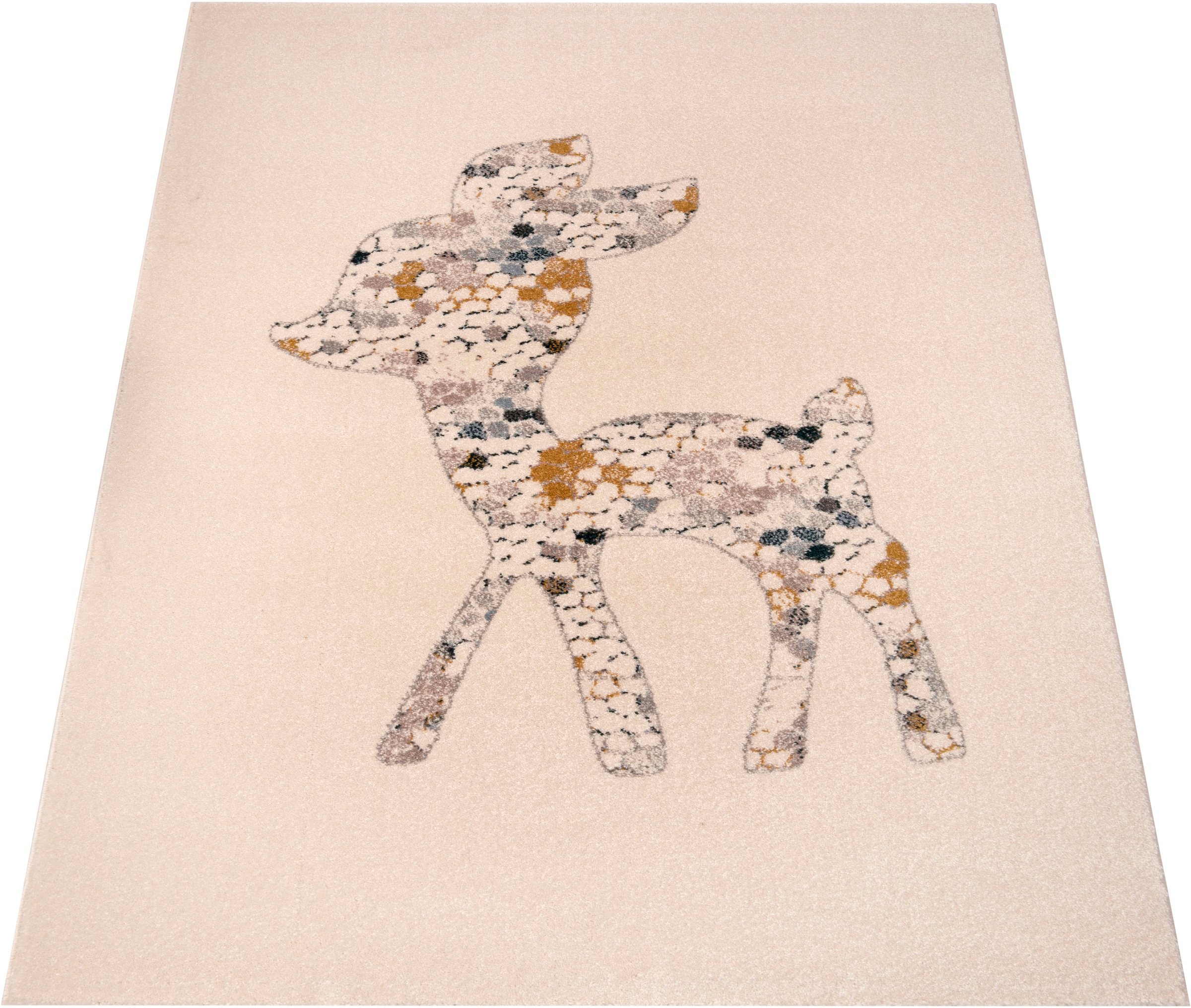 Image of Zala Living Kinderteppich »Little Deer«, rechteckig, 15 mm Höhe, Spielunterlage, kleines Reh, Sehr weich durch Microfaser, Kinderzimmer, Tiermotiv, Strapazierfähig, Pflegeleicht, Robust bei Ackermann Versand Schweiz