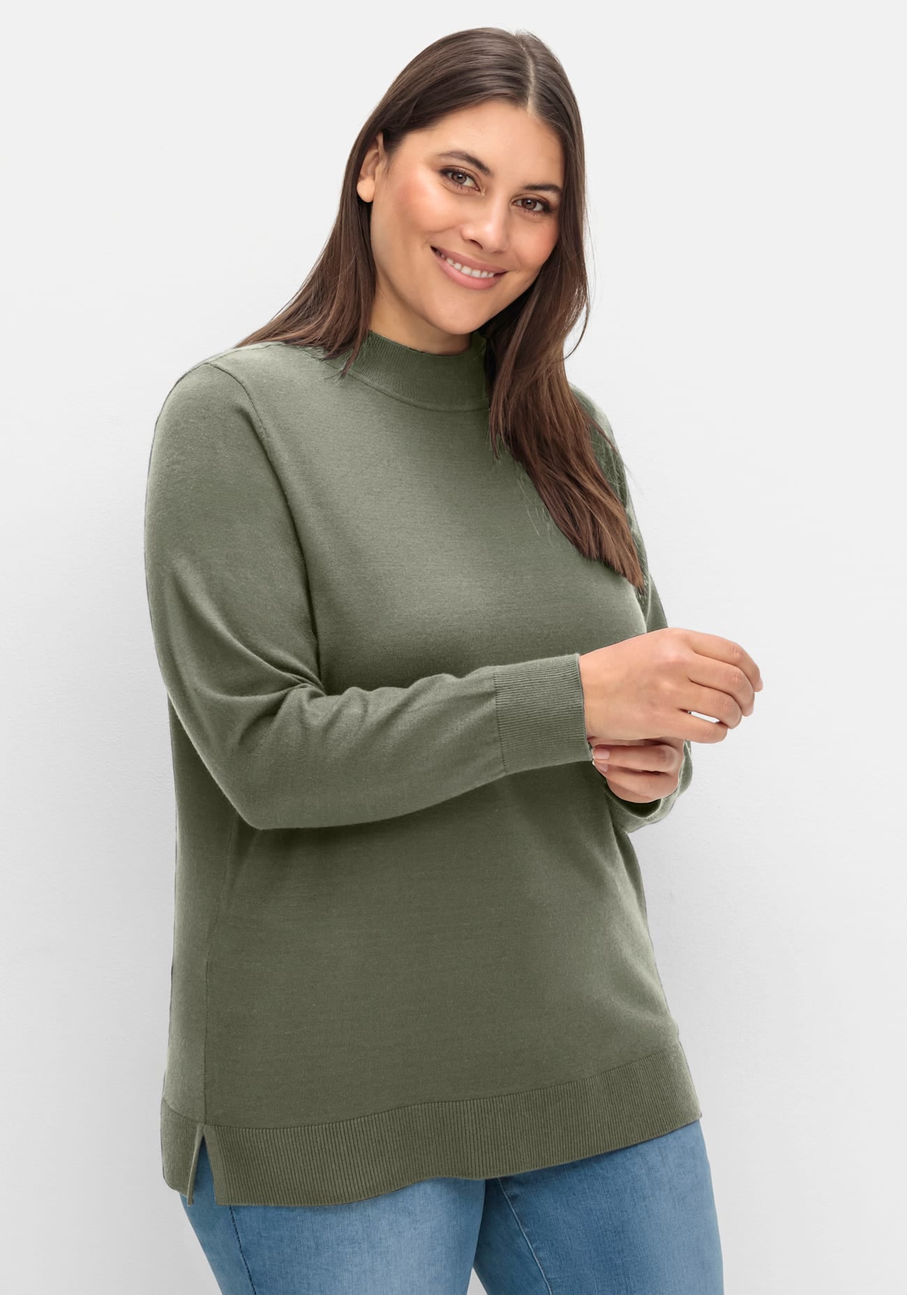 Sheego Pull en tricot »Strickpullover«