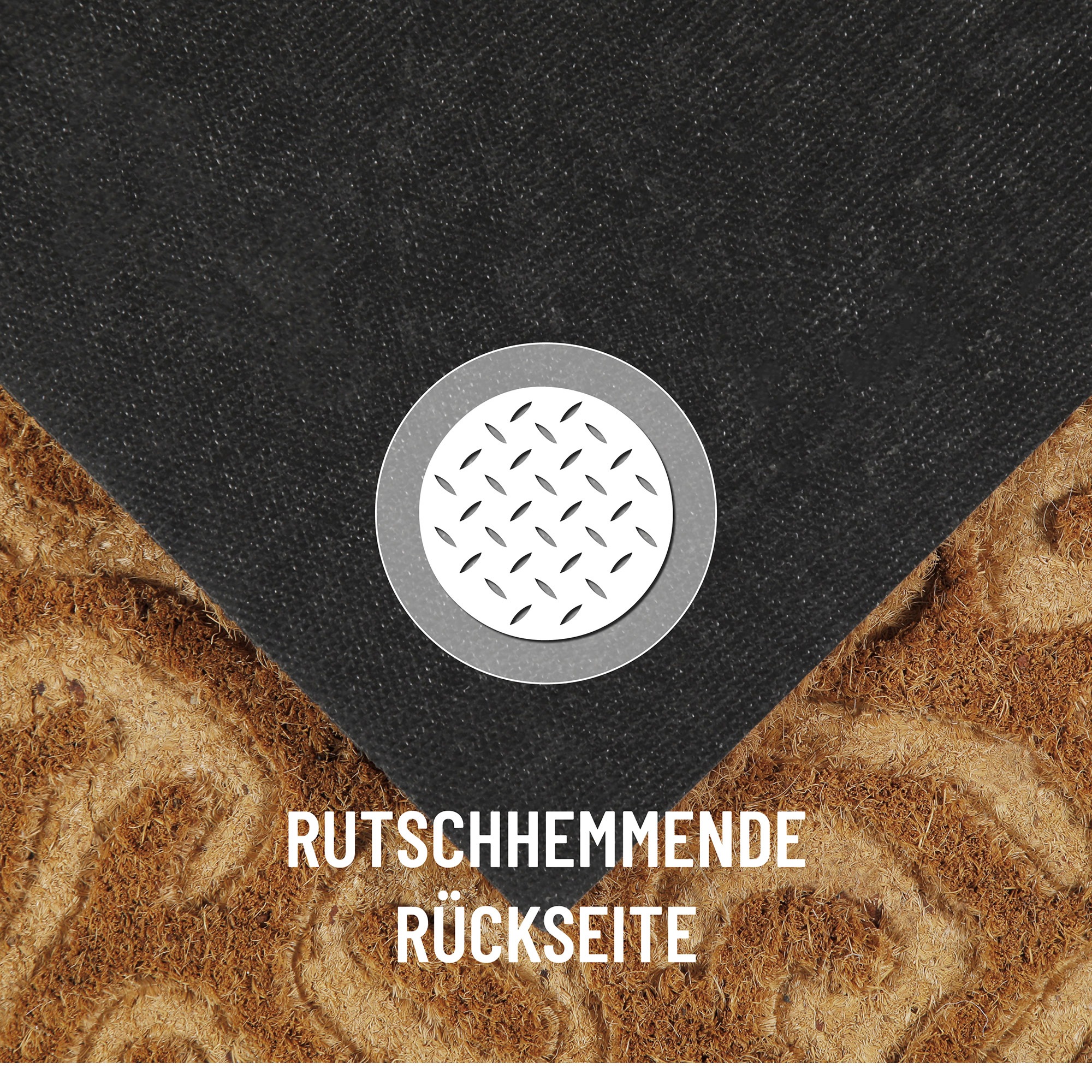 Wecon home Fussmatte »Desert Doodle«, rechteckig, 14 mm Höhe, Kokos, pflegeleicht, rutschfest, abstraktes Design, Schmutzfangmatte
