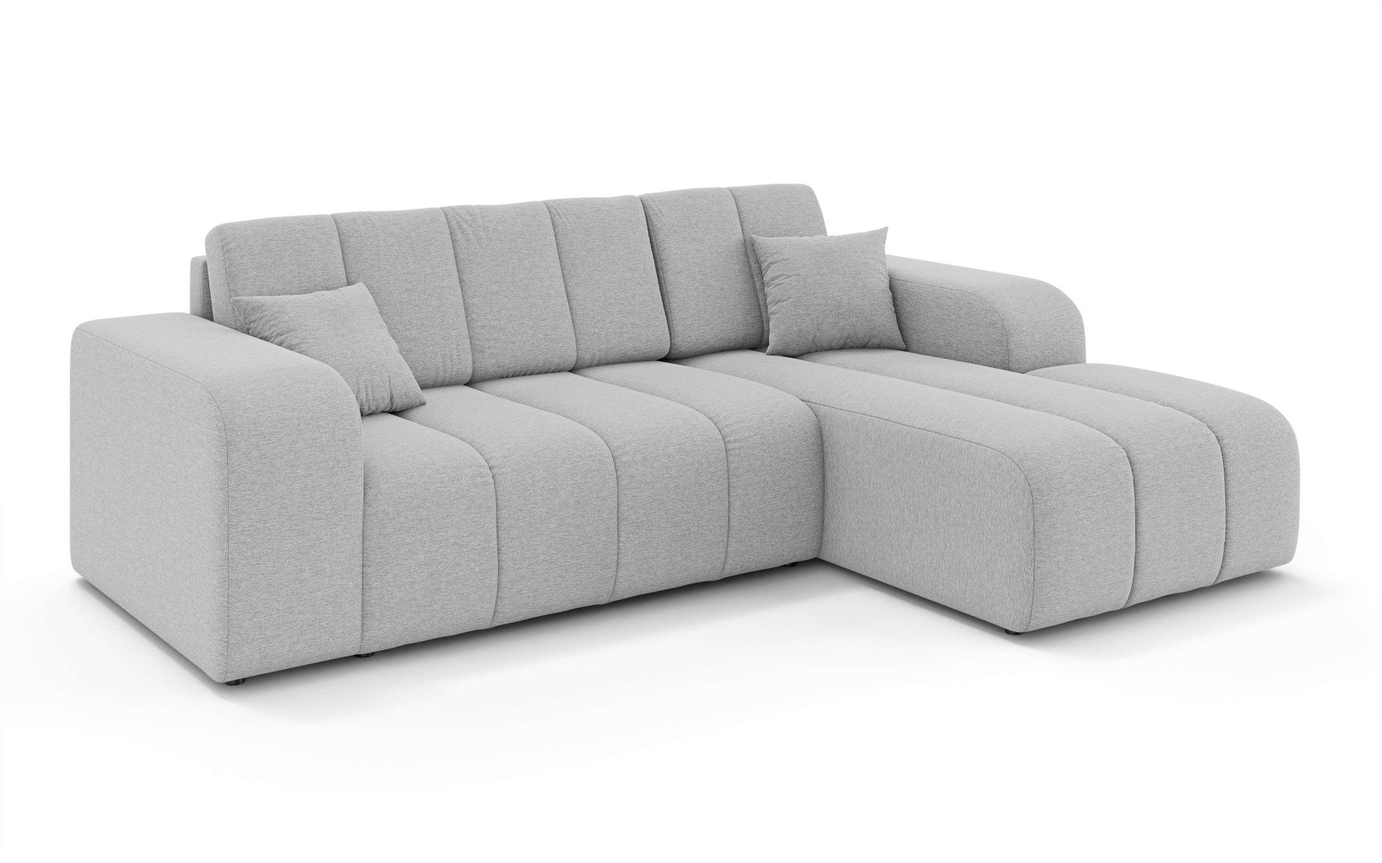 INOSIGN Ecksofa »CASSY L-Form, Schlafsofa mit Bettkasten, Masse B/T/H: 245/165/88 cm«, mit 2 Rückenkissen, Recamiere rechts oder links bestellbar