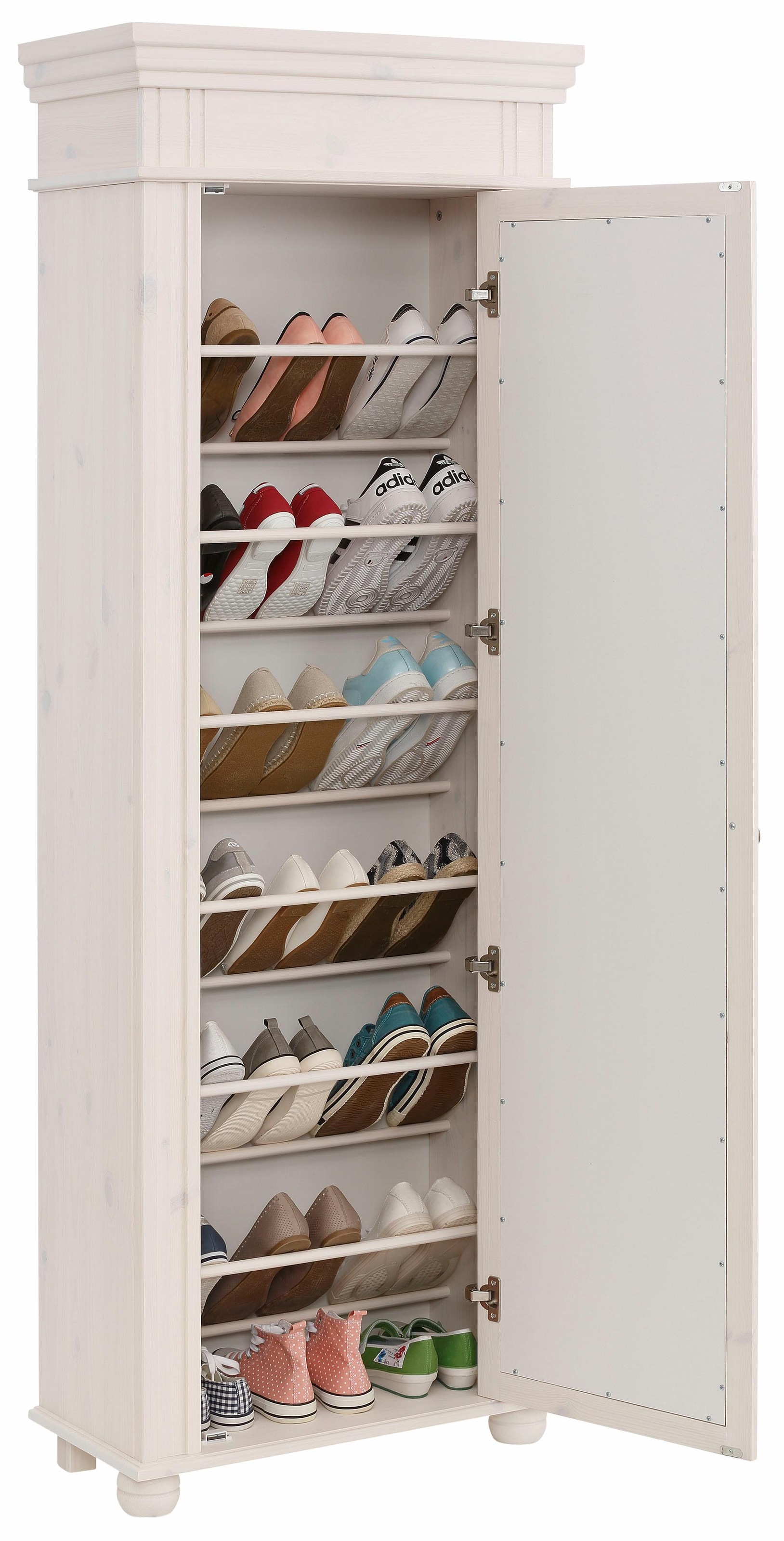 Image of Home affaire Schuhschrank »München«, Höhe 190 cm, mit grossem Spiegel in der Tür bei Ackermann Versand Schweiz