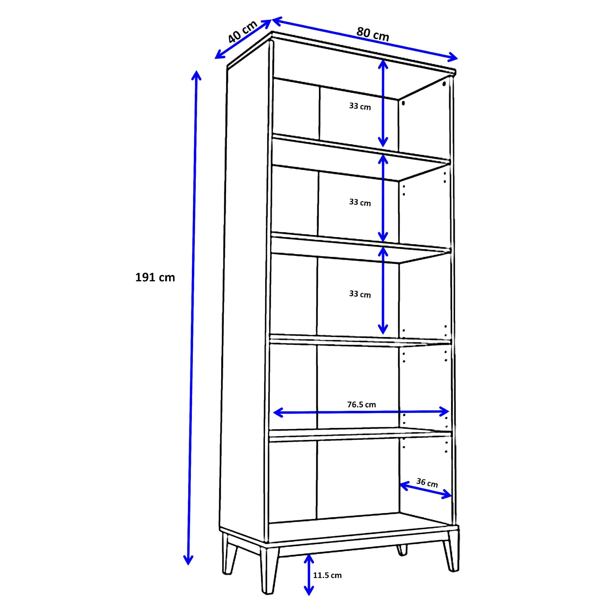 andas Étagère à livres »Maryd« mit Untergestell in Holzoptik