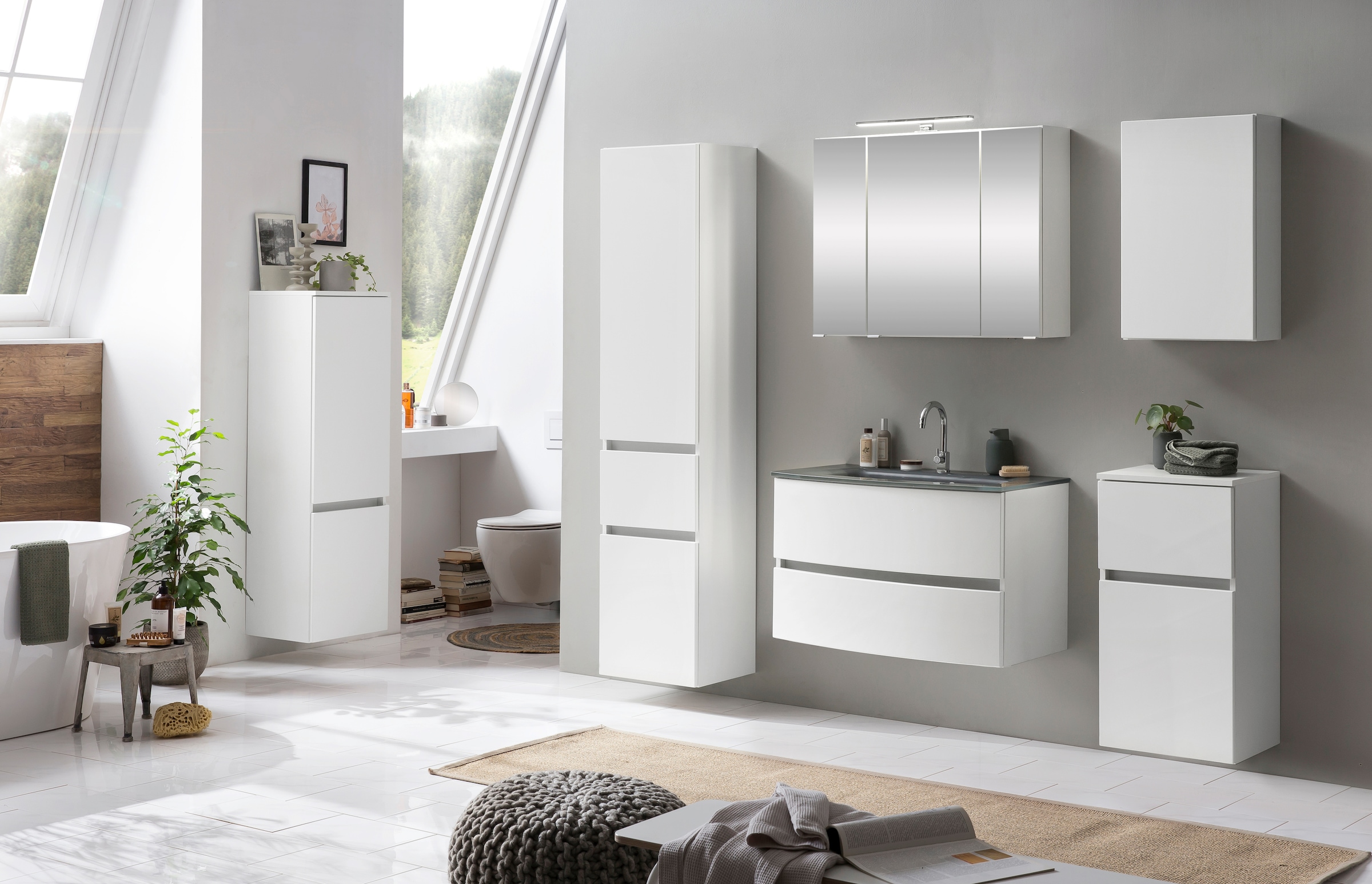 welltime Hängeschrank »Kaunas«, BxTxH: 40x20x64 cm