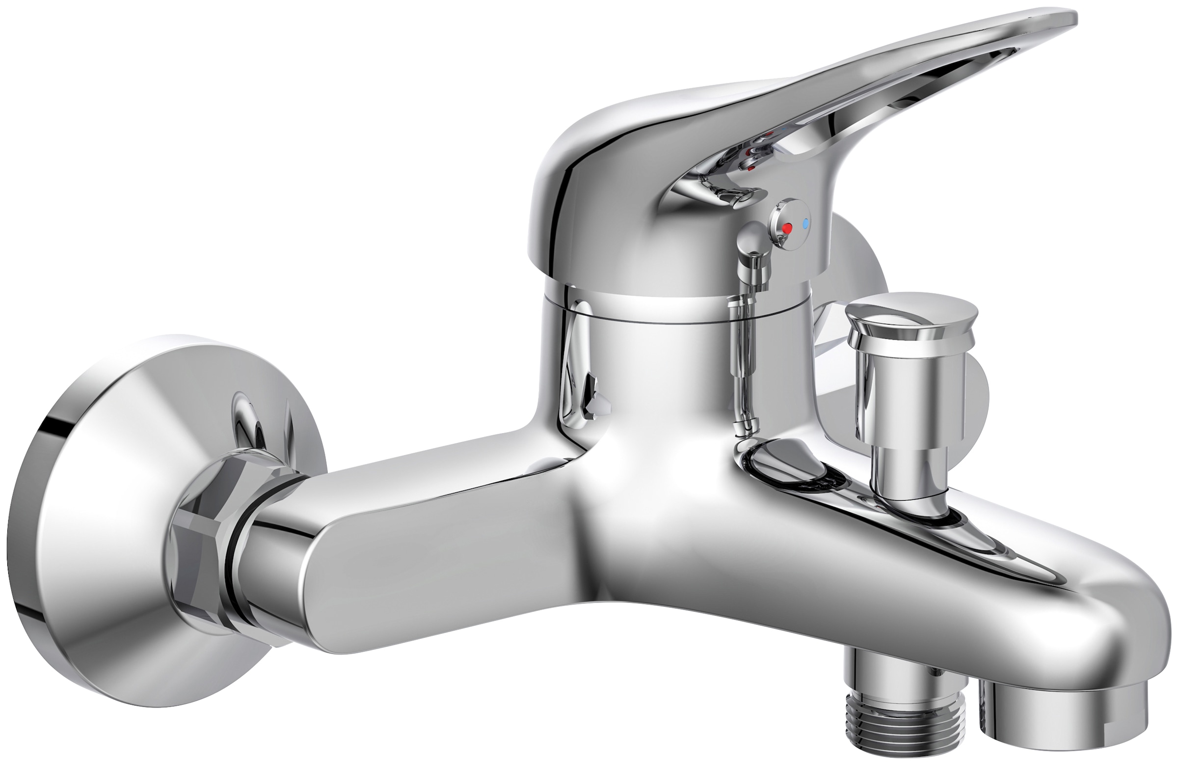 Image of Schütte Wannenarmatur "Porto" Mischbatterie Badewanne, Wasserhahn Bad, Wannenarmatur in Chrom