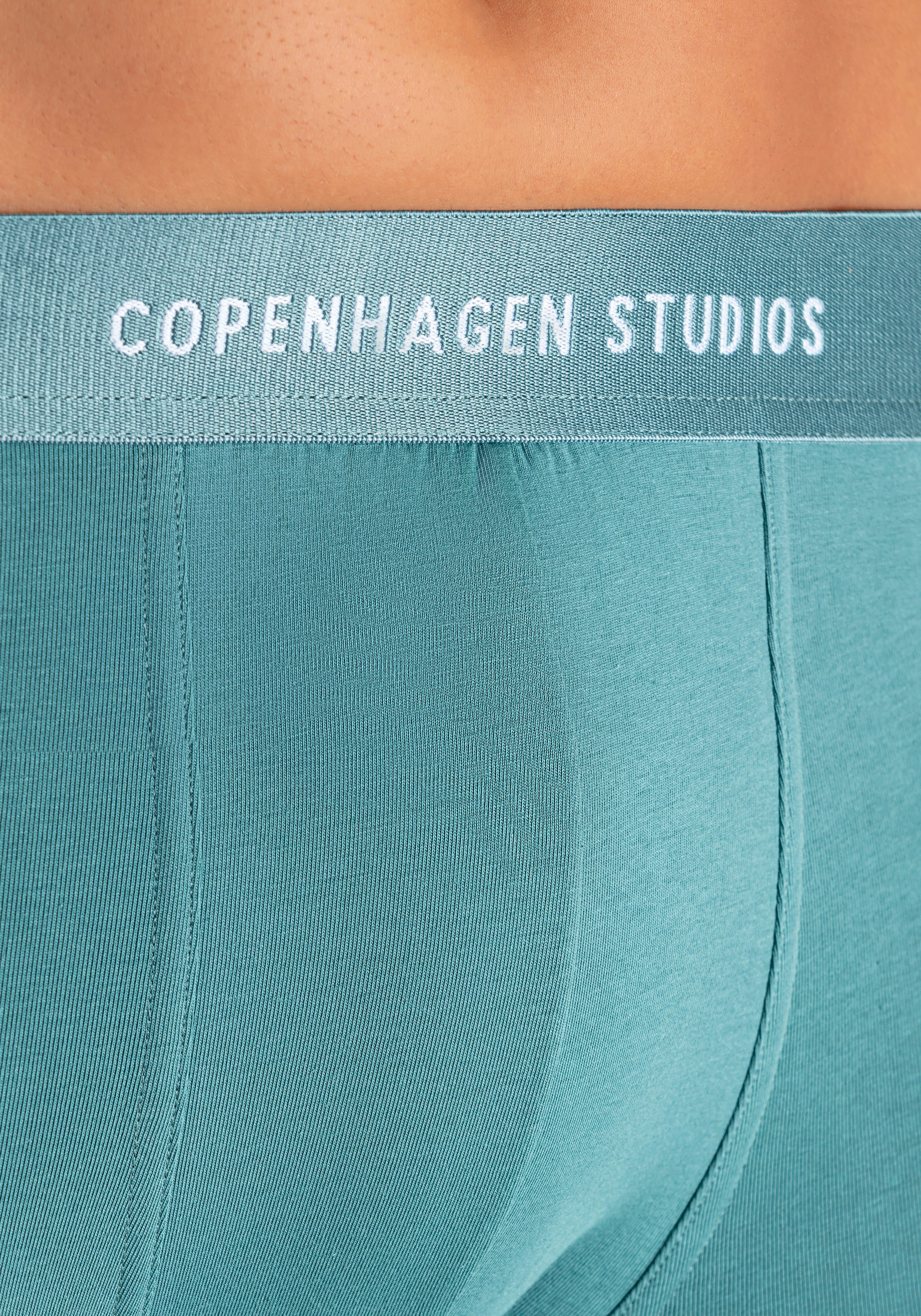 Copenhagen Studios Langer Boxer »Boxershorts für Herren«, (3 St.), mit längerem Bein und Logobund